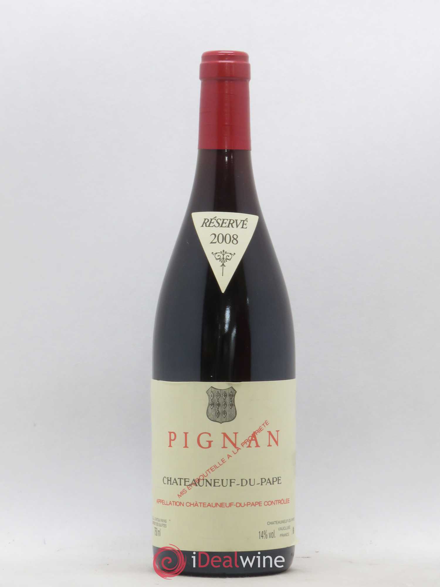Châteauneuf-du-Pape Pignan Emmanuel Reynaud 2008 - Lot de 1 bouteille - 0