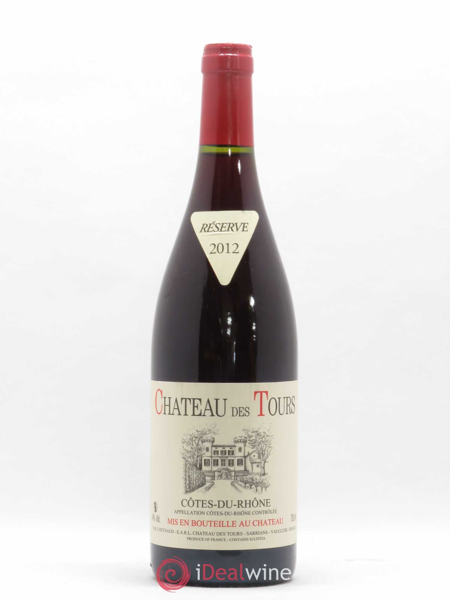 Côtes-du-Rhône Château des Tours Emmanuel Reynaud 2012 - Lot de 1 bouteille - 0