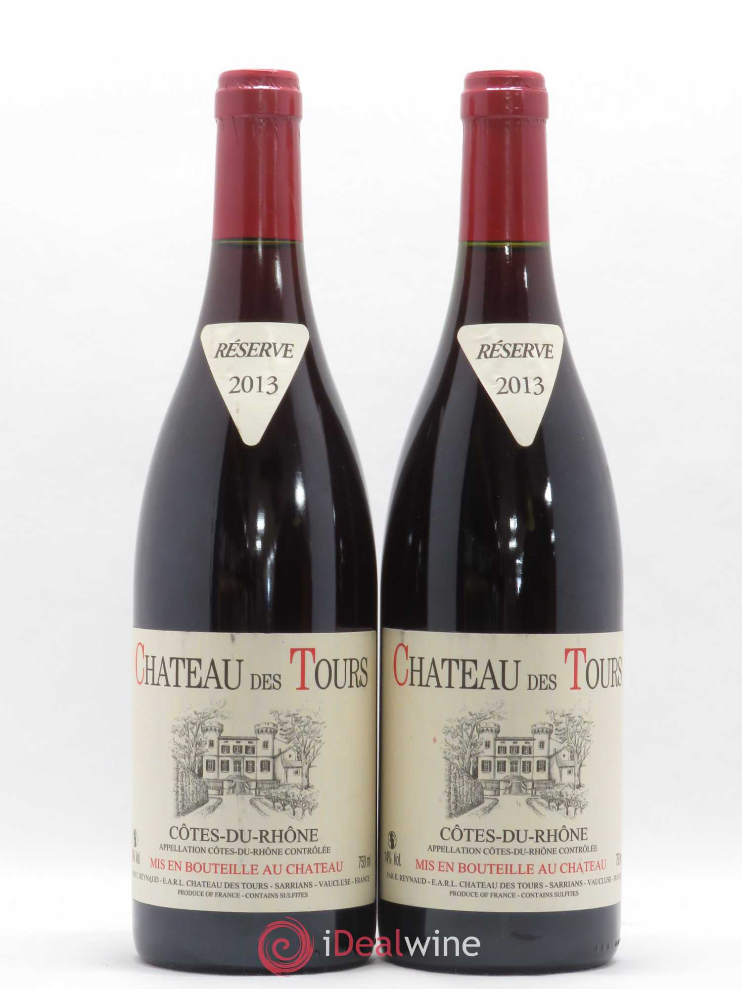 Côtes-du-Rhône Château des Tours Emmanuel Reynaud 2013 - Lot de 2 bouteilles - 0