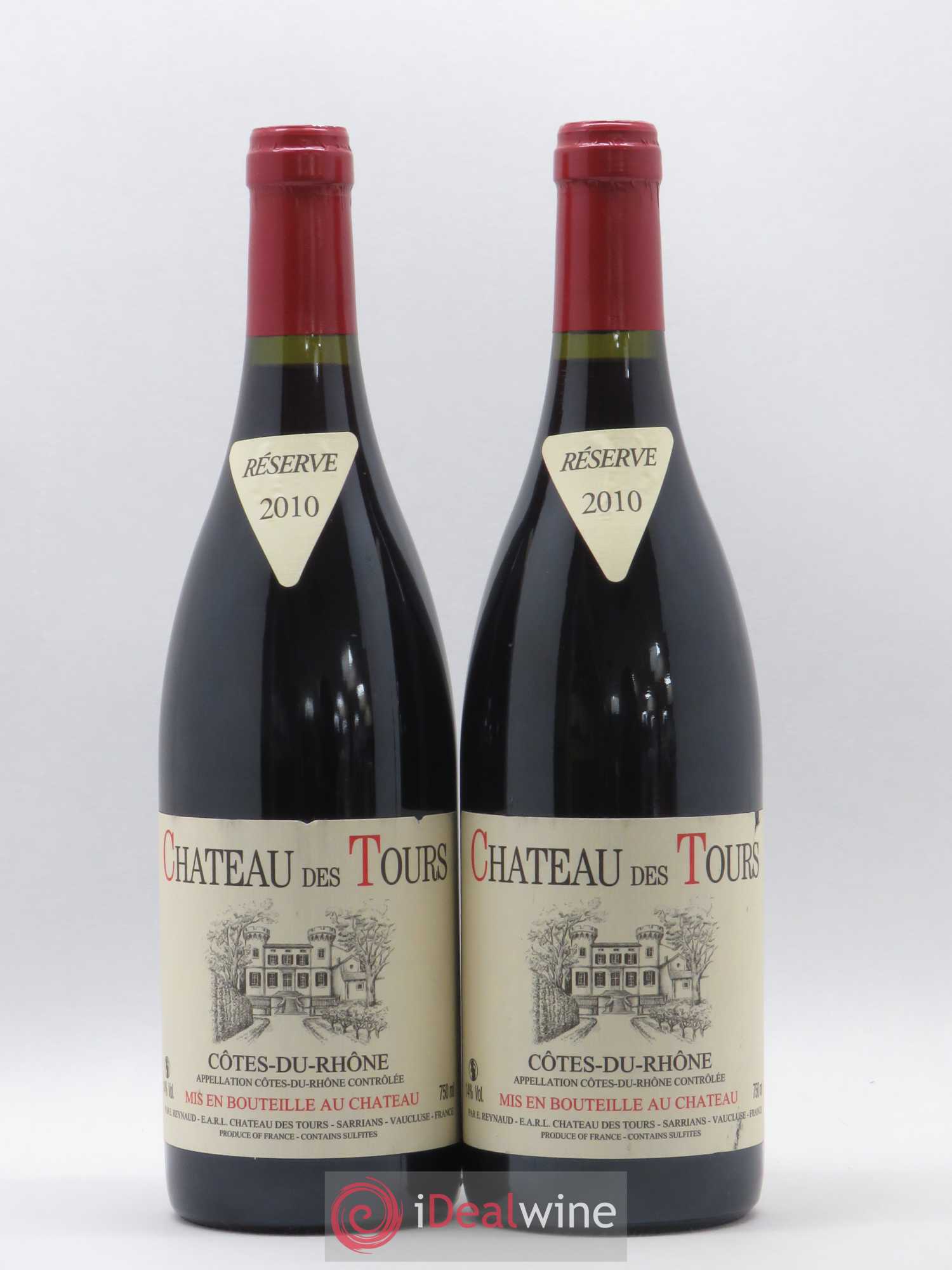 Côtes-du-Rhône Château des Tours Emmanuel Reynaud 2010 - Lot de 2 bouteilles - 0