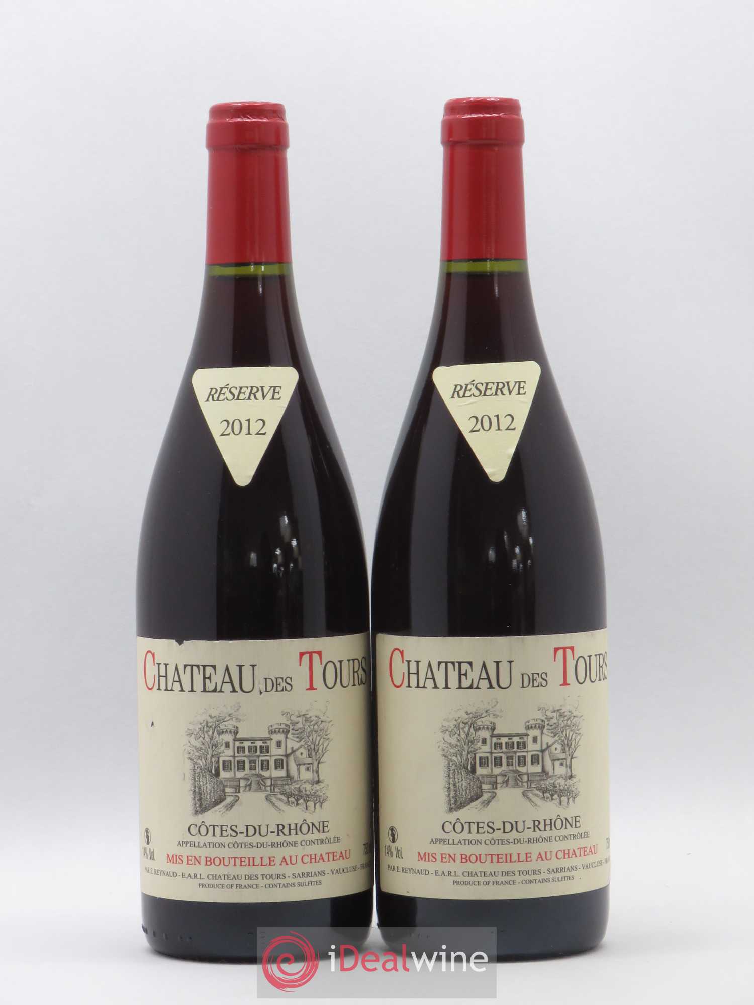 Côtes-du-Rhône Château des Tours Emmanuel Reynaud 2012 - Lot de 2 bouteilles - 0
