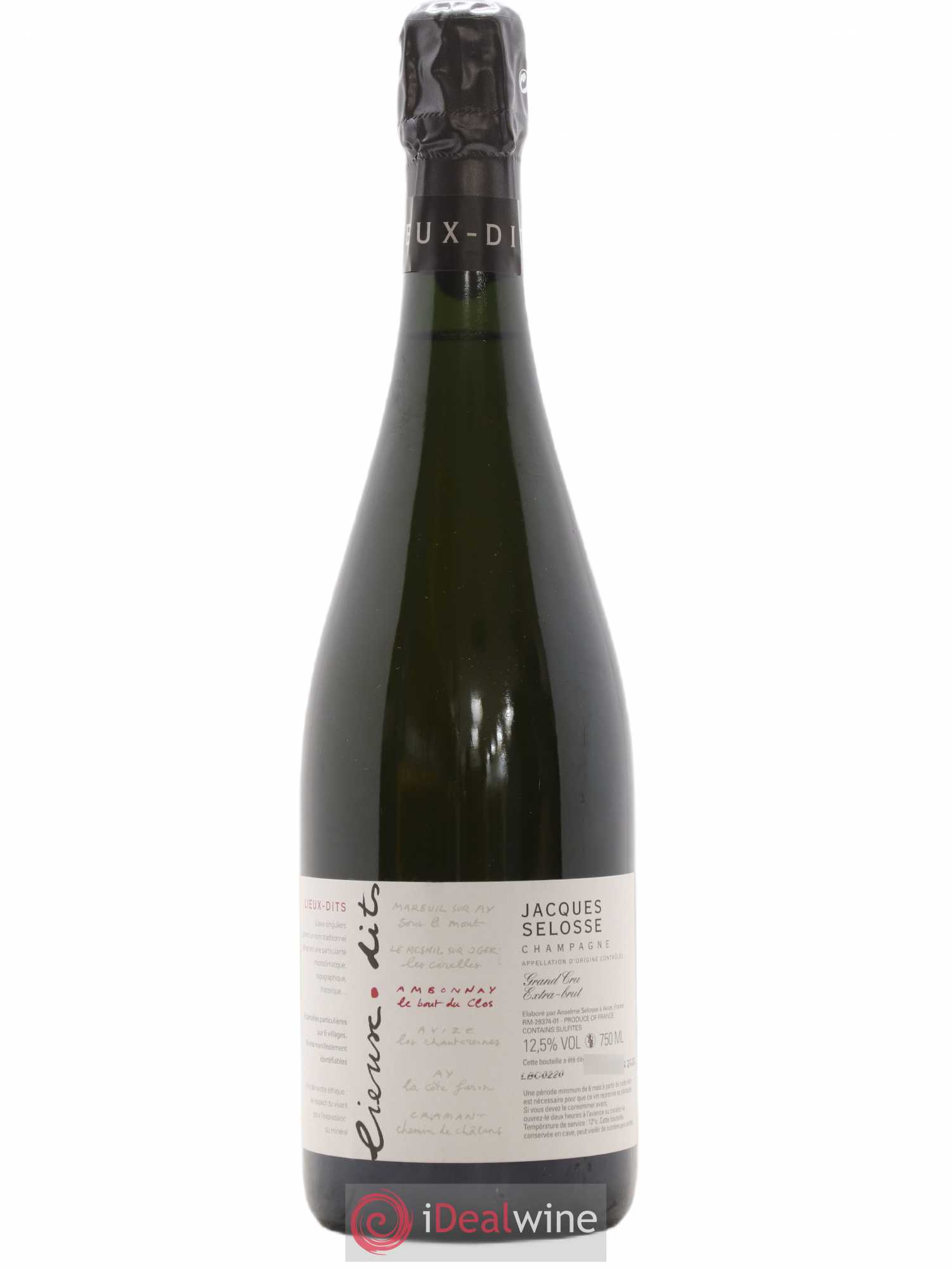 Ambonnay Le Bout du Clos Grand Cru Extra-Brut Jacques Selosse - Lot de 1 bouteille - 0