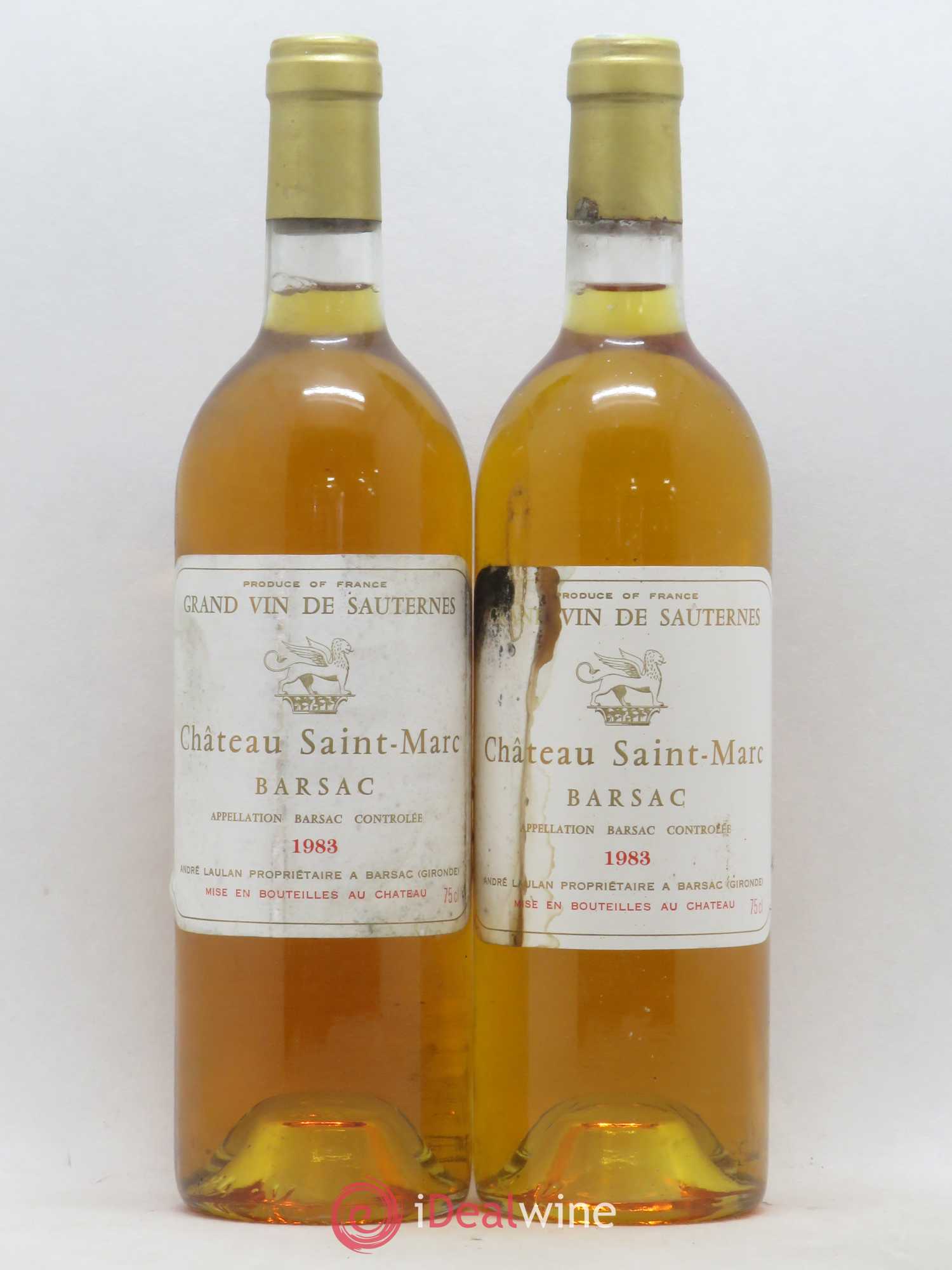 Château Saint-Marc 1983 - Lotto di 2 bottiglie - 0