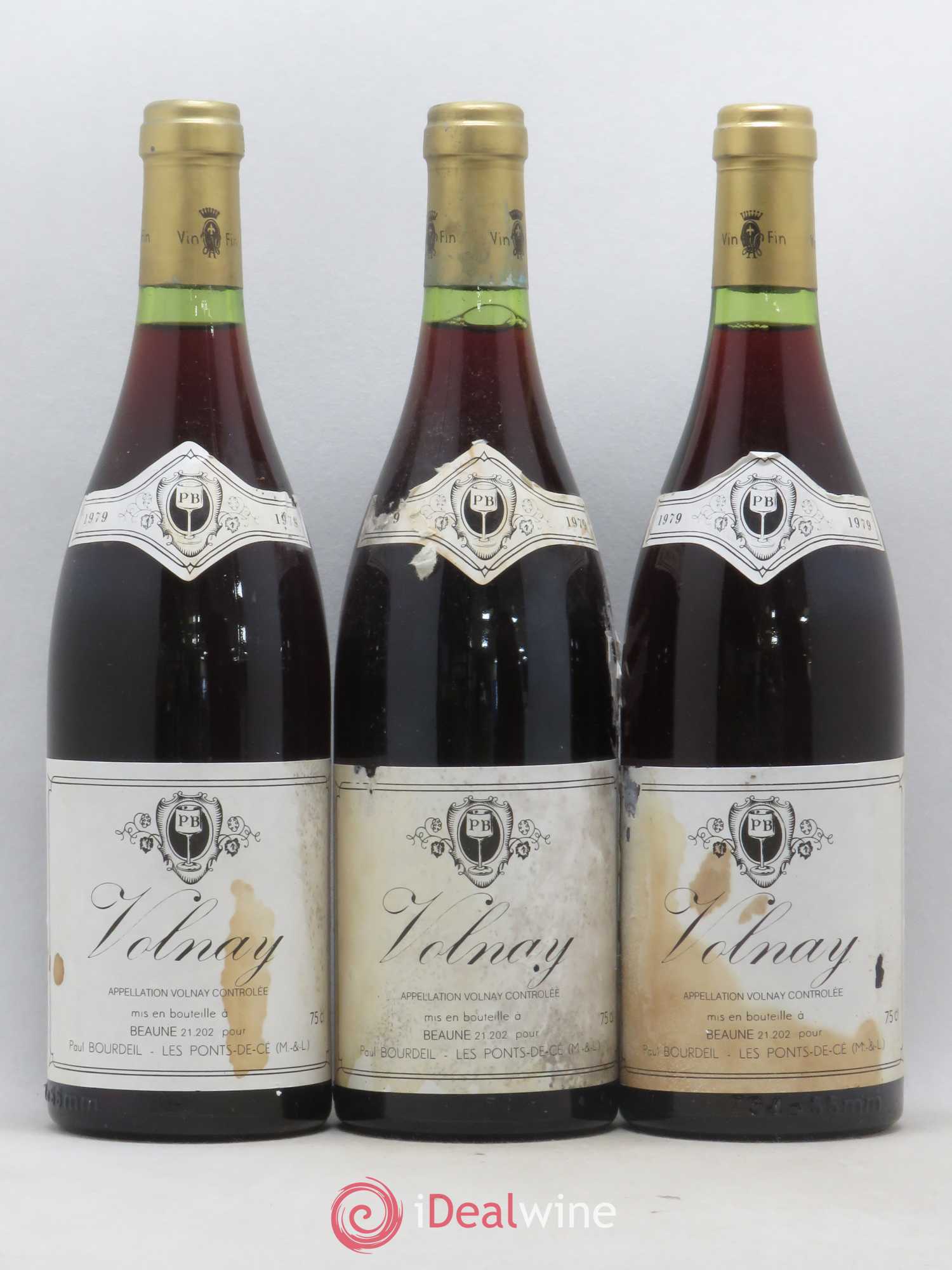 Volnay Paul Bourdeil 1979 - Posten von 3 Flaschen - 0