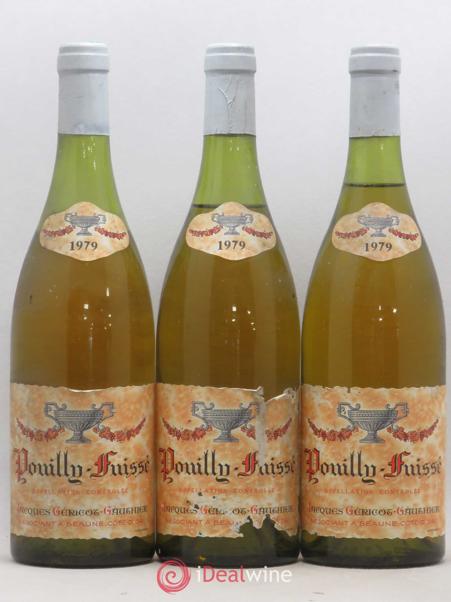 Pouilly-Fuissé Jaques Gericot 1979 - Lot de 3 bouteilles - 0