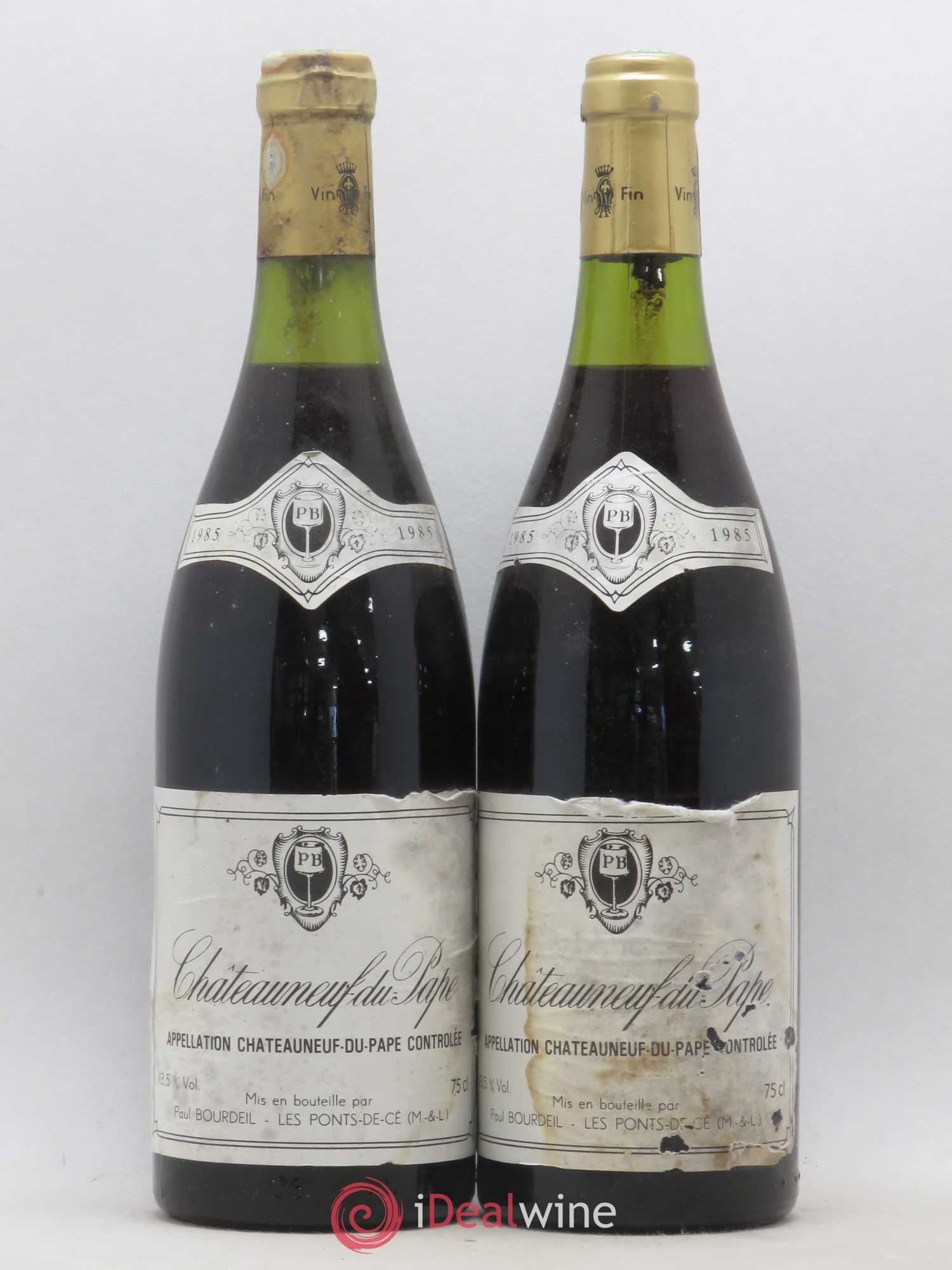 Châteauneuf-du-Pape Paul Bourdeil 1985 - Lot de 2 bouteilles - 0
