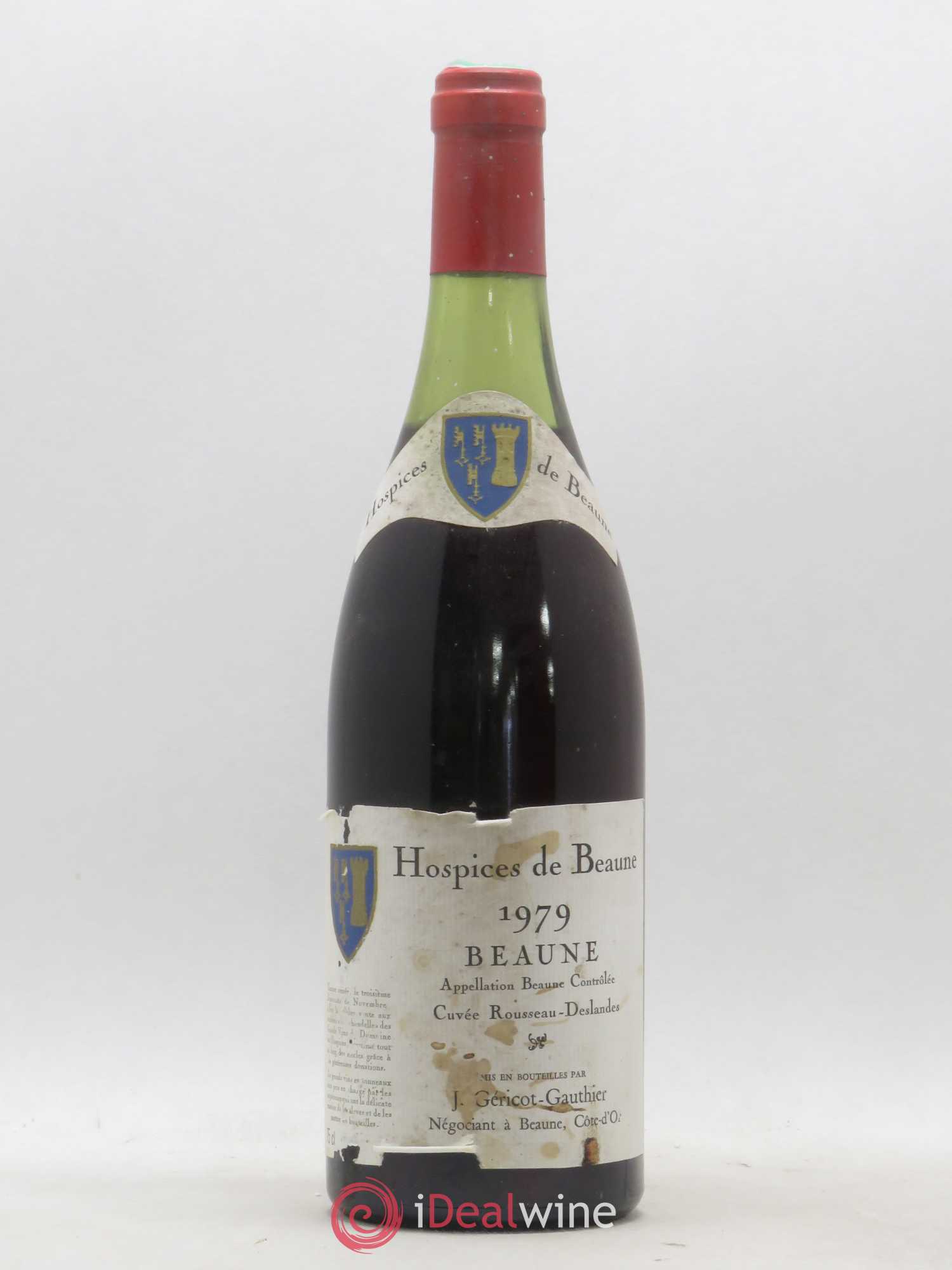 Beaune Cuvée Rousseau Deslandes Hospices de Beaune Gericot-Gauthier 1979 - Posten von 1 Flasche - 0