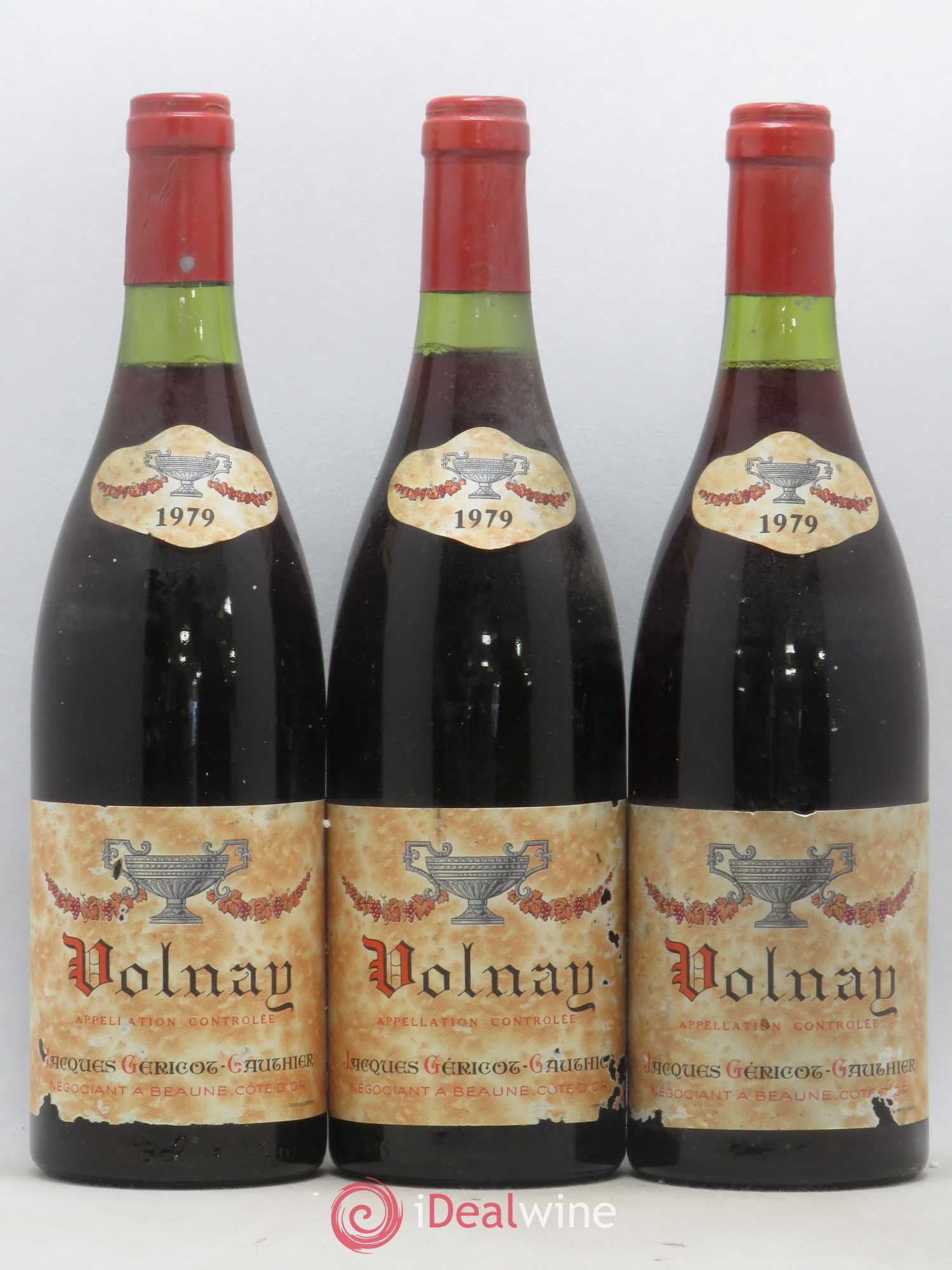 Volnay Jaques Gericot-Gauthier 1979 - Lot de 3 bouteilles - 0