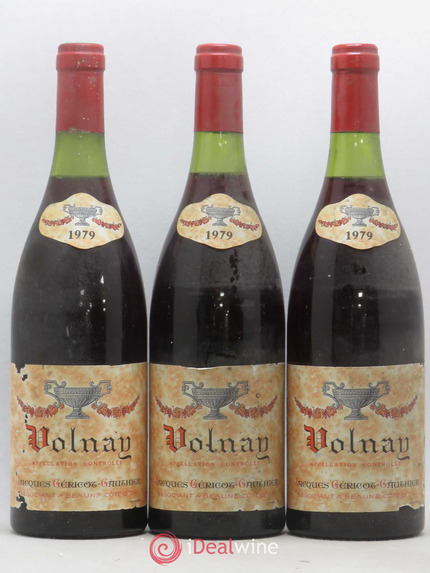 Volnay Jaques Gericot-Gauthier 1979 - Lot de 3 bouteilles - 0