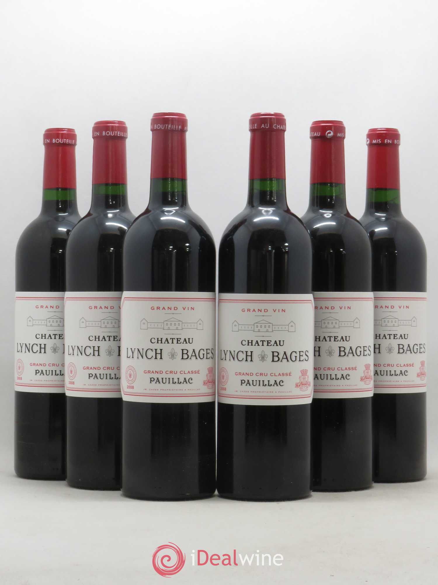 Château Lynch Bages 5ème Grand Cru Classé 2008 - Lot de 6 bouteilles - 0