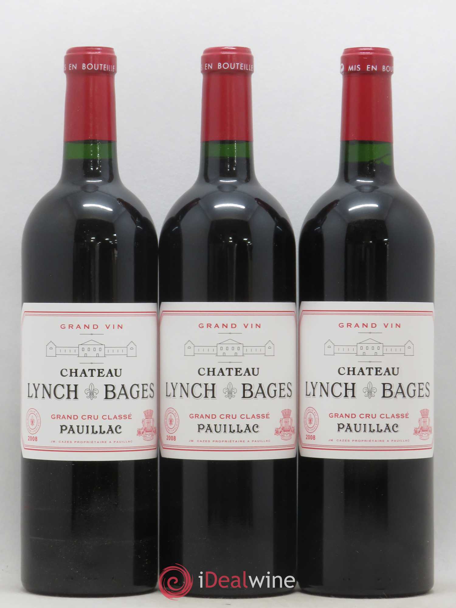 Château Lynch Bages 5ème Grand Cru Classé 2008 - Lot de 6 bouteilles - 1