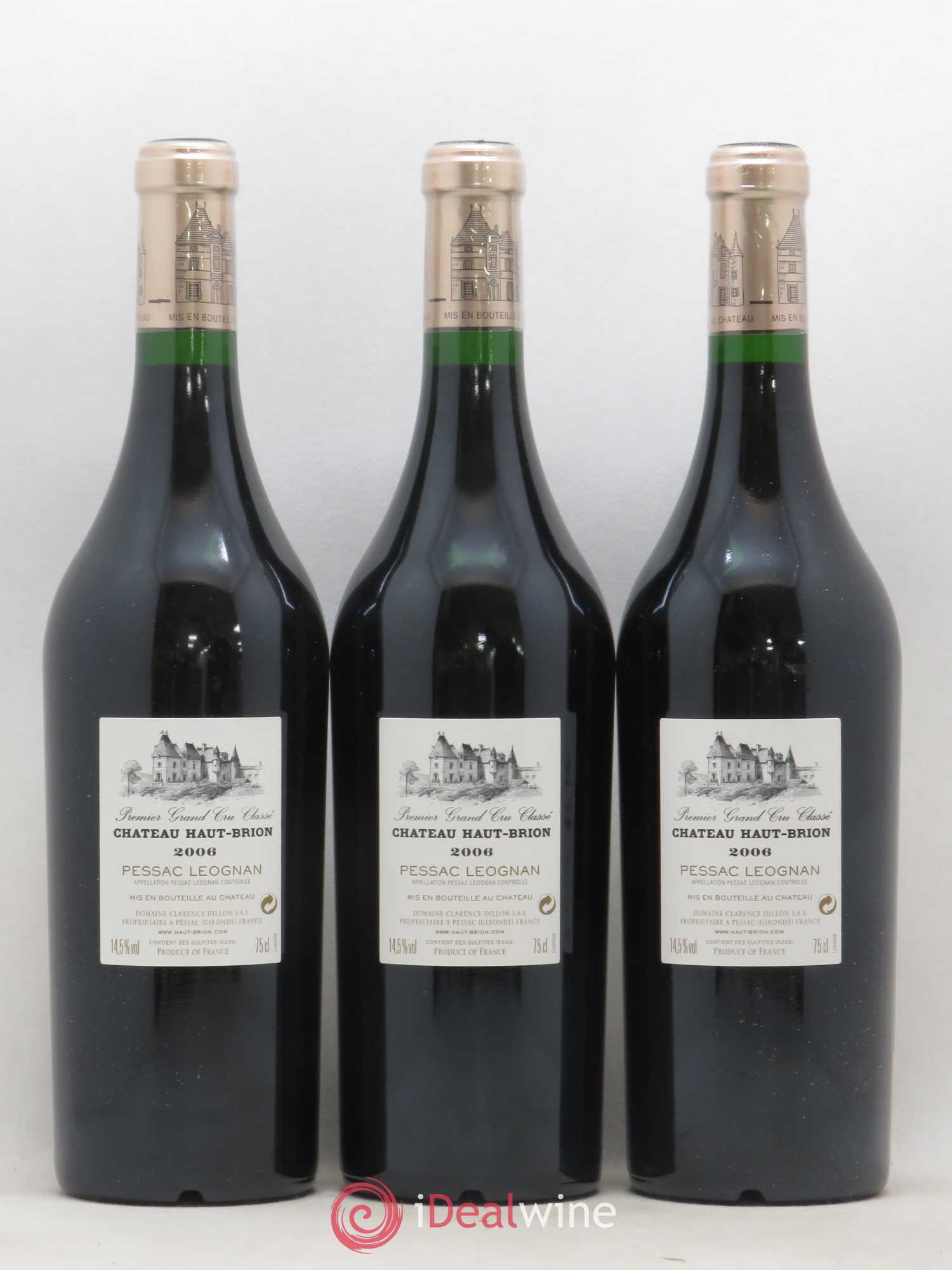 Château Haut Brion 1er Grand Cru Classé 2006 - Lot de 12 bouteilles - 2