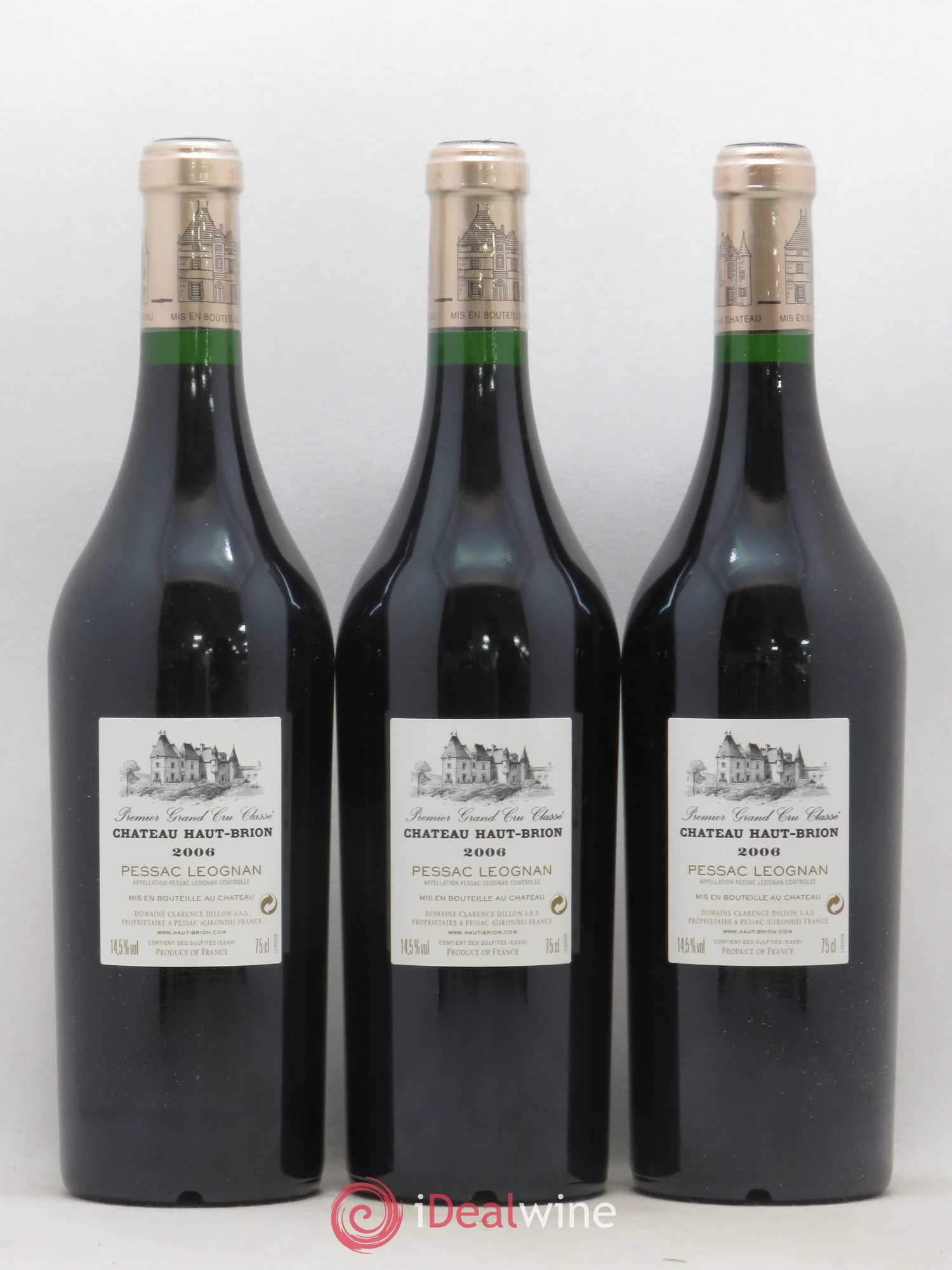 Château Haut Brion 1er Grand Cru Classé 2006 - Lot de 12 bouteilles - 6