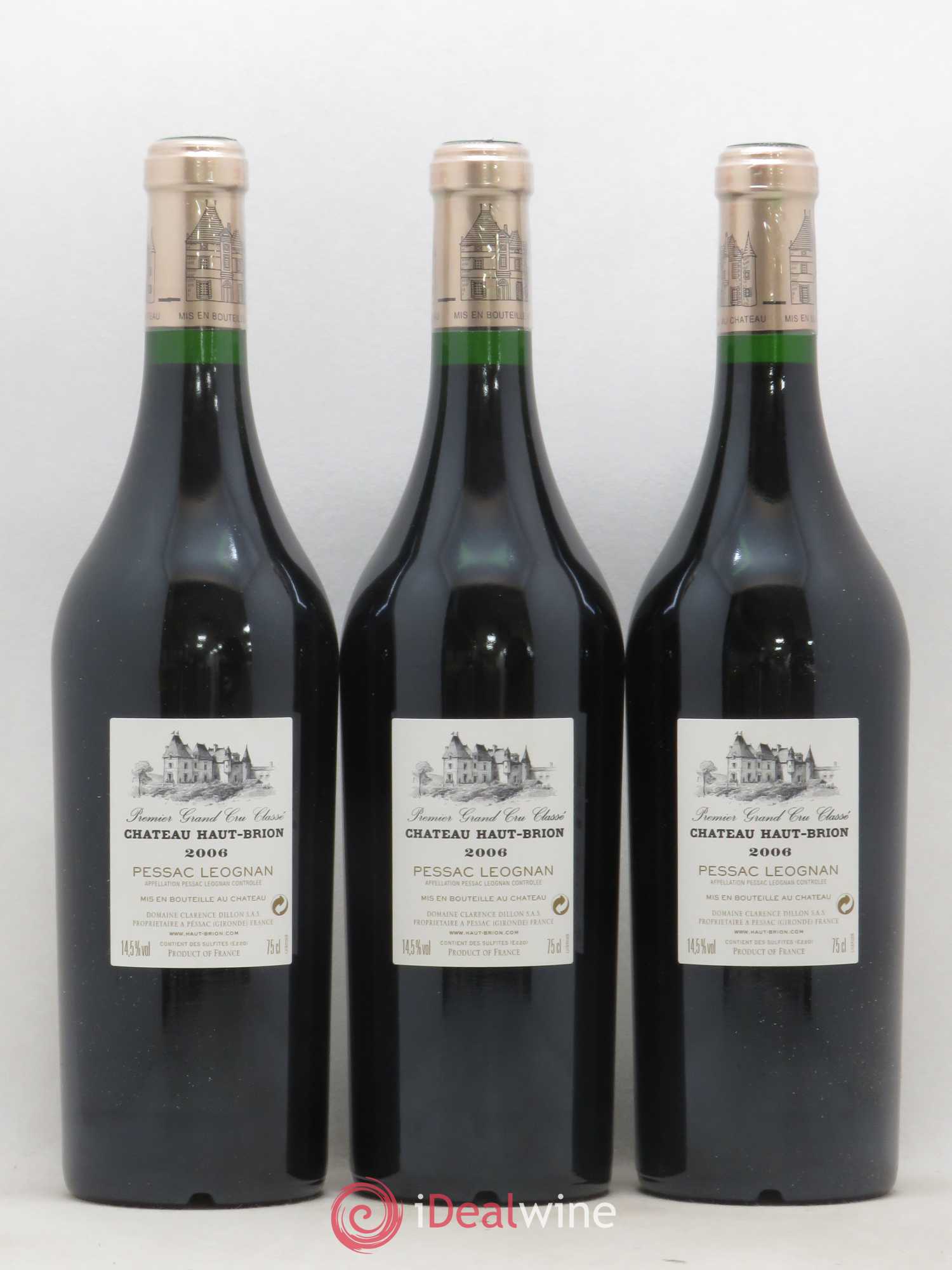 Château Haut Brion 1er Grand Cru Classé 2006 - Lot de 12 bouteilles - 8