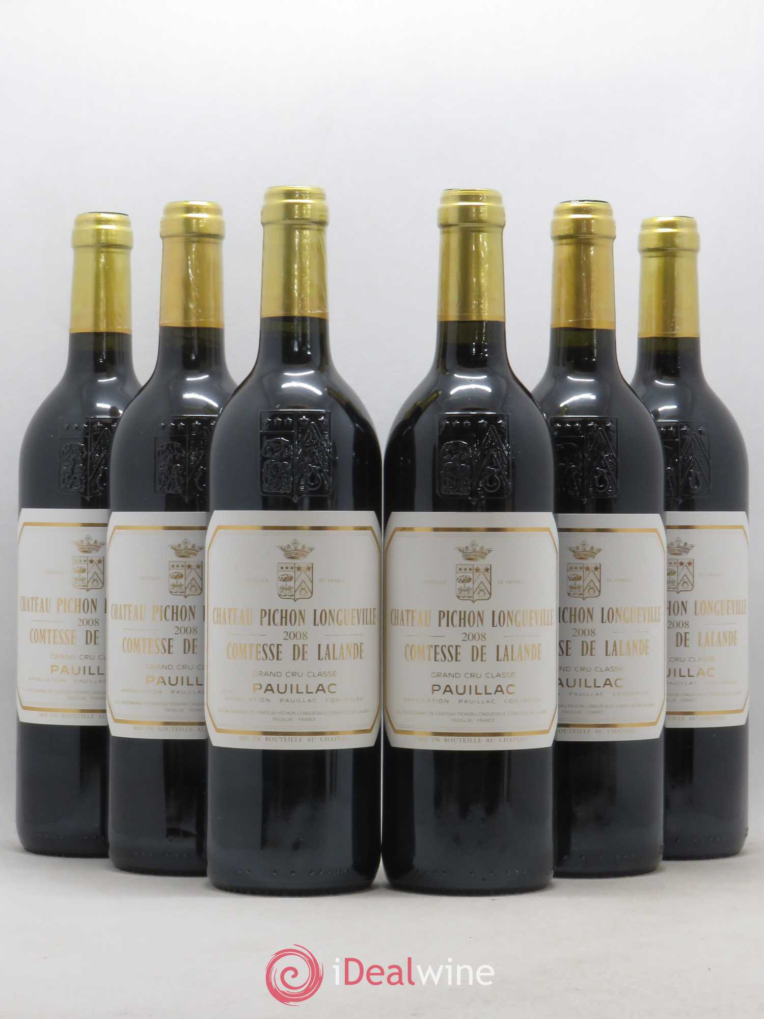Château Pichon Longueville Comtesse de Lalande 2ème Grand Cru Classé 2008 - Lot de 6 bouteilles - 0