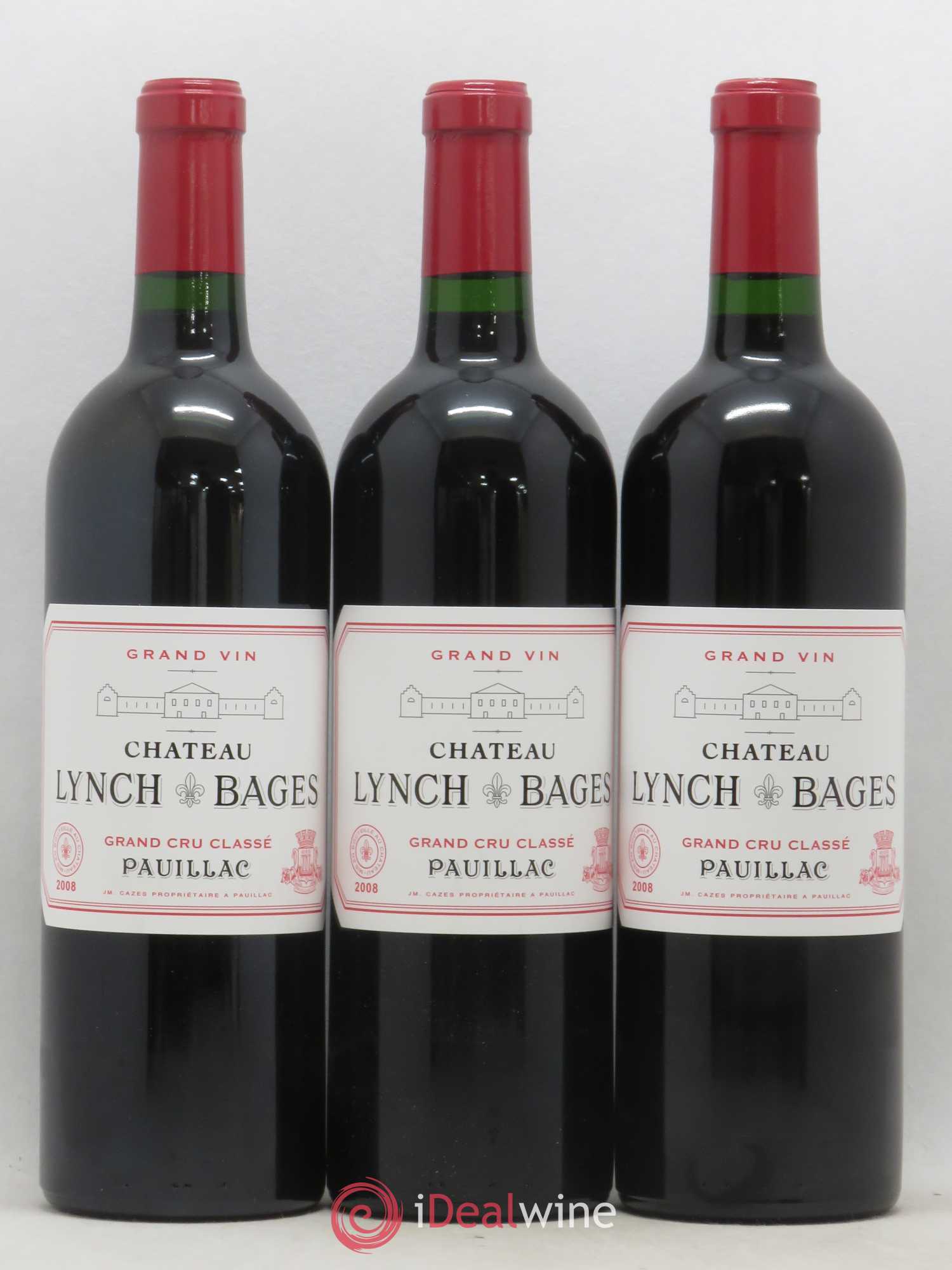Château Lynch Bages 5ème Grand Cru Classé 2008 - Lot de 12 bouteilles - 1