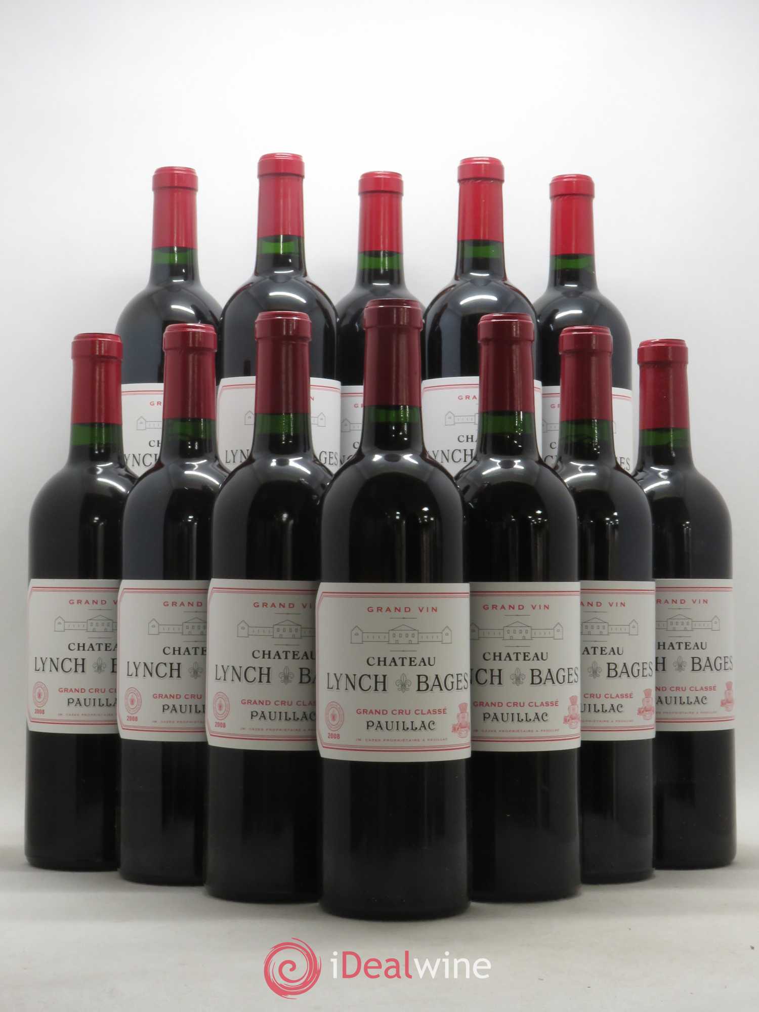 Château Lynch Bages 5ème Grand Cru Classé 2008 - Lot de 12 bouteilles - 0