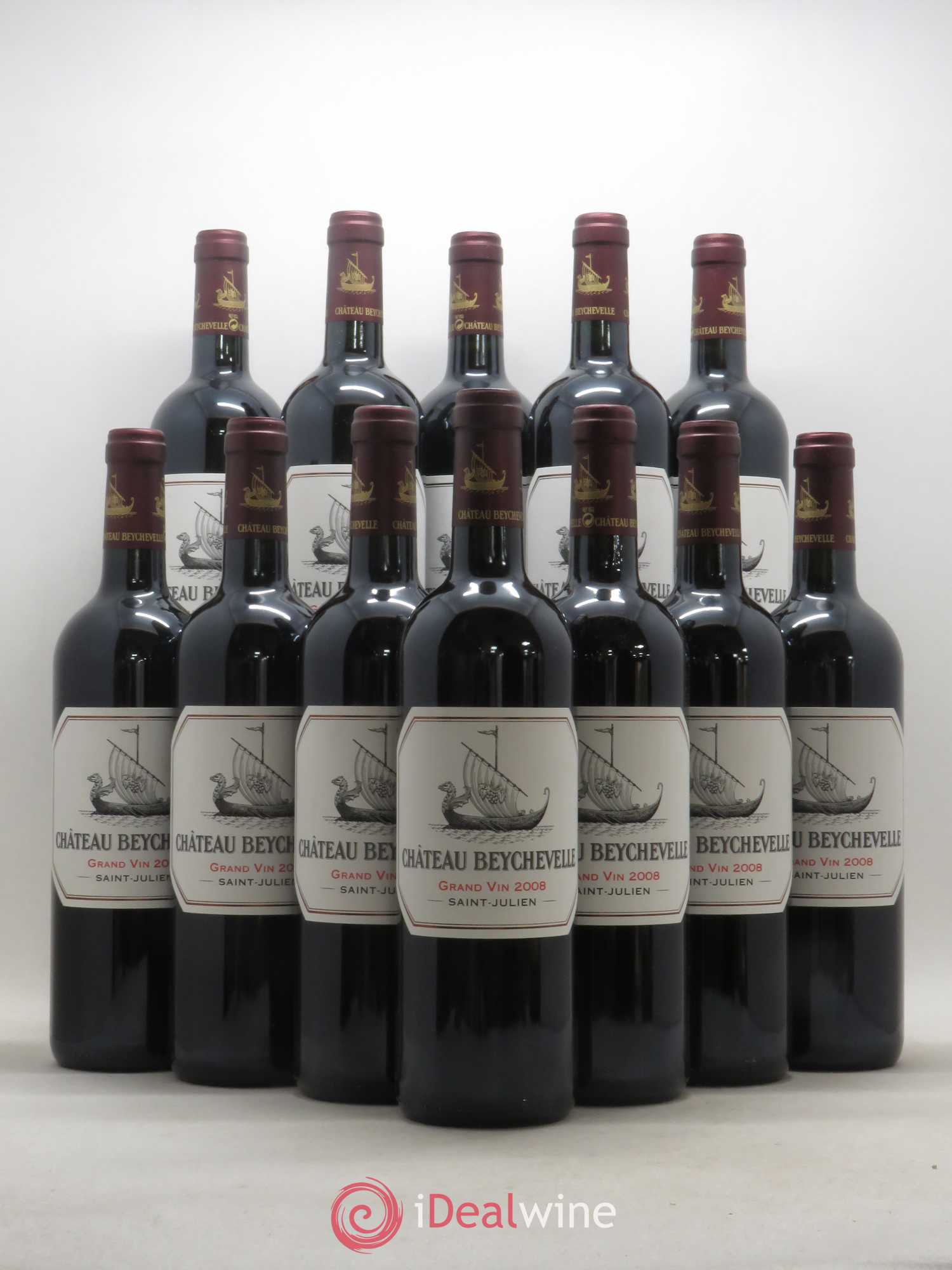 Château Beychevelle 4ème Grand Cru Classé 2008 - Lot de 12 bouteilles - 0