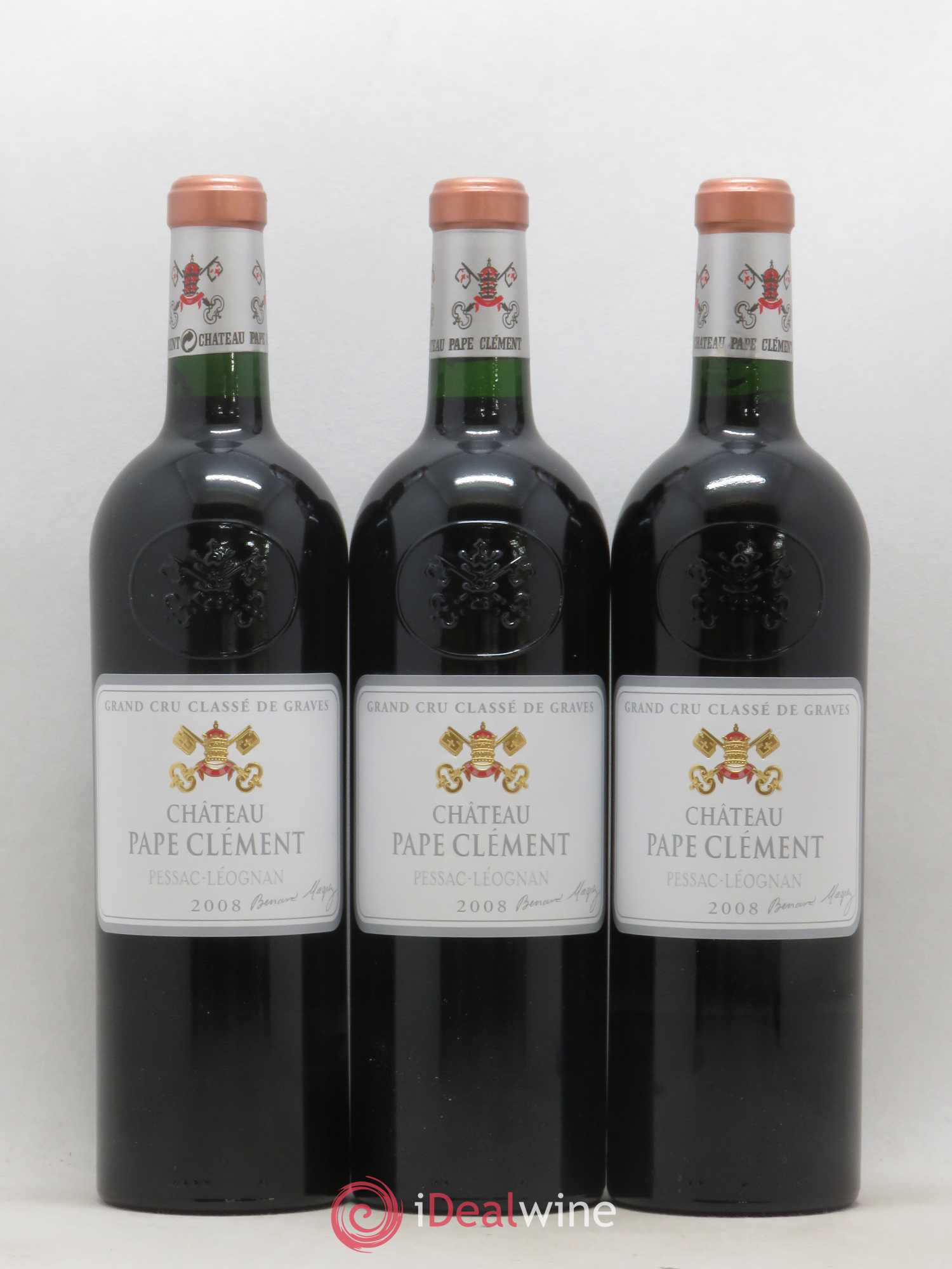 Château Pape Clément Cru Classé de Graves 2008 - Lot de 12 bouteilles - 1