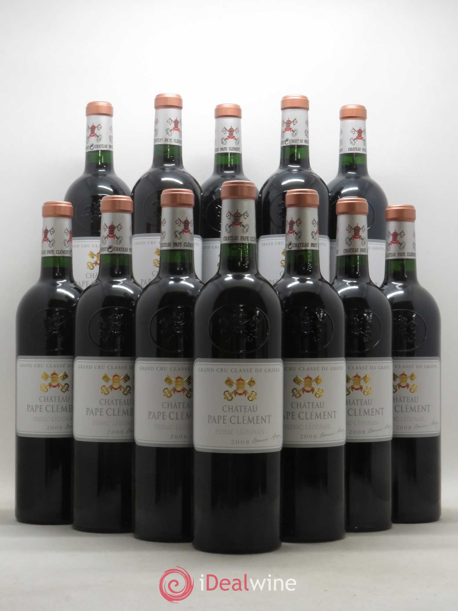 Château Pape Clément Cru Classé de Graves 2008 - Lot de 12 bouteilles - 0