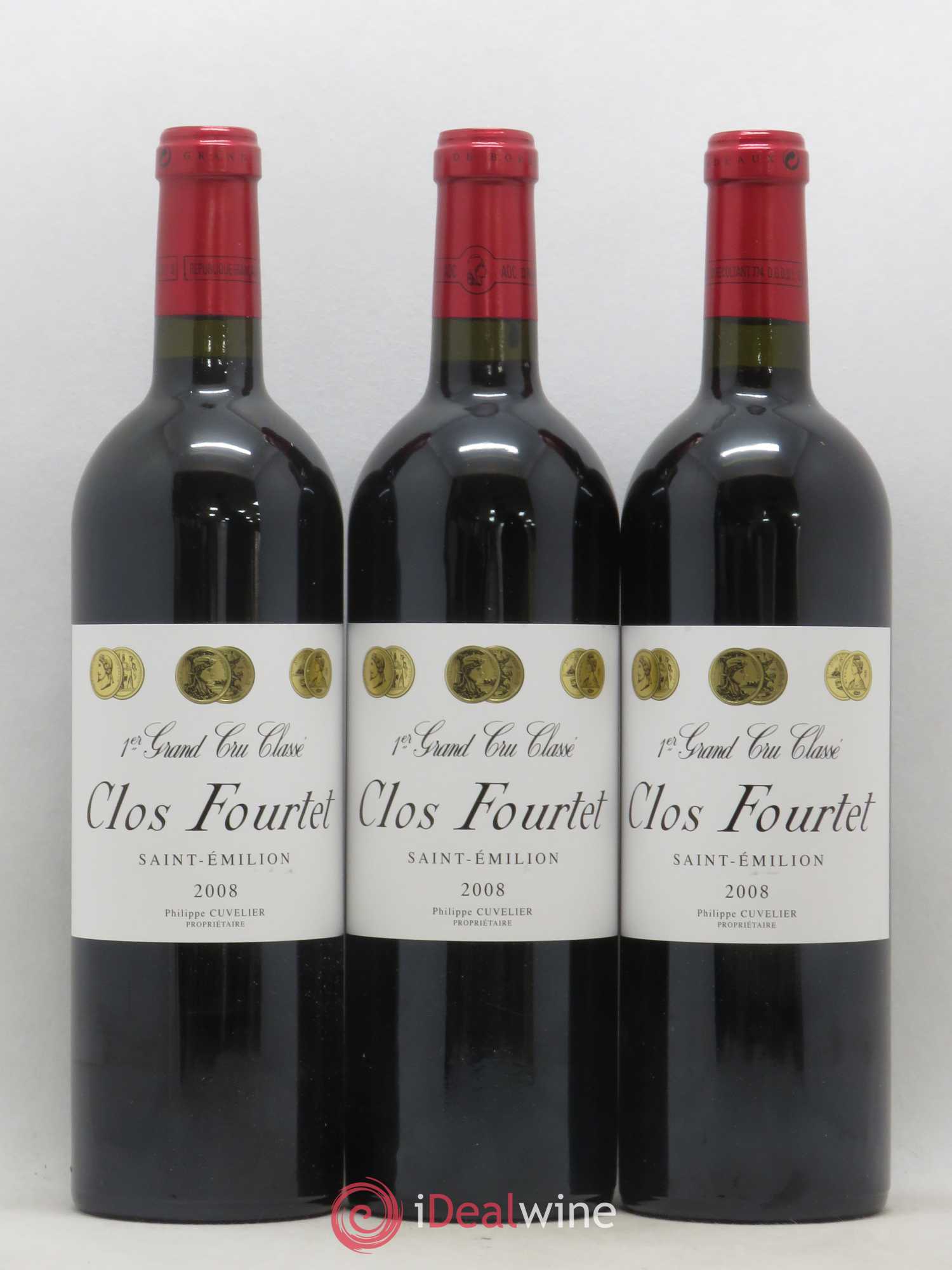 Clos Fourtet 1er Grand Cru Classé B 2008 - Lot de 6 bouteilles - 1