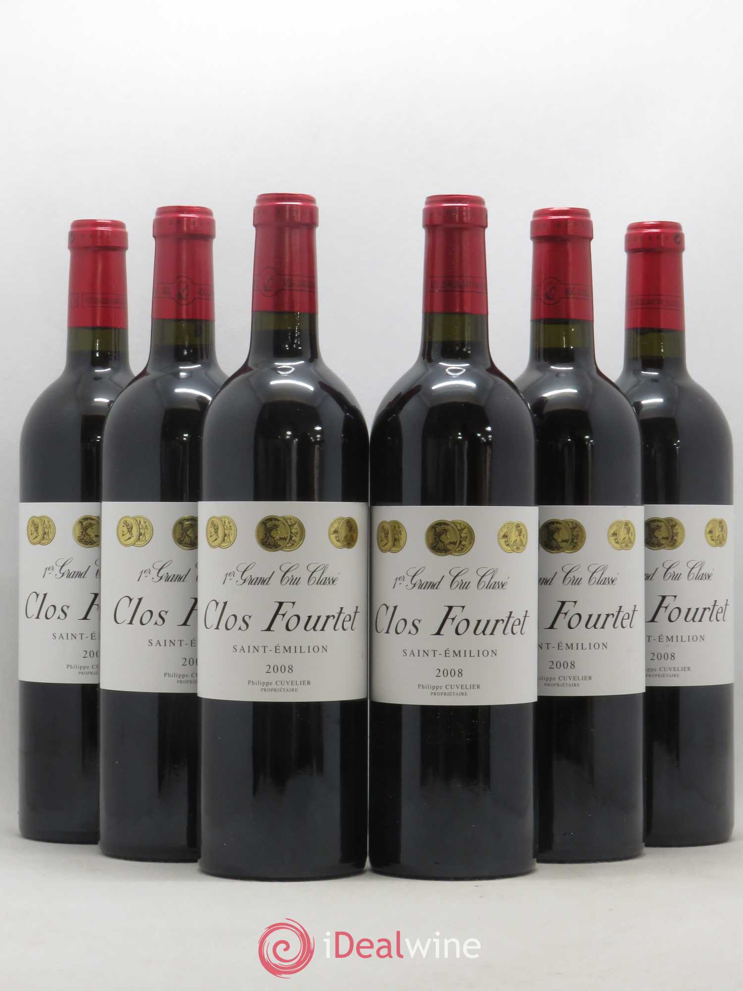 Clos Fourtet 1er Grand Cru Classé B 2008 - Lot de 6 bouteilles - 0