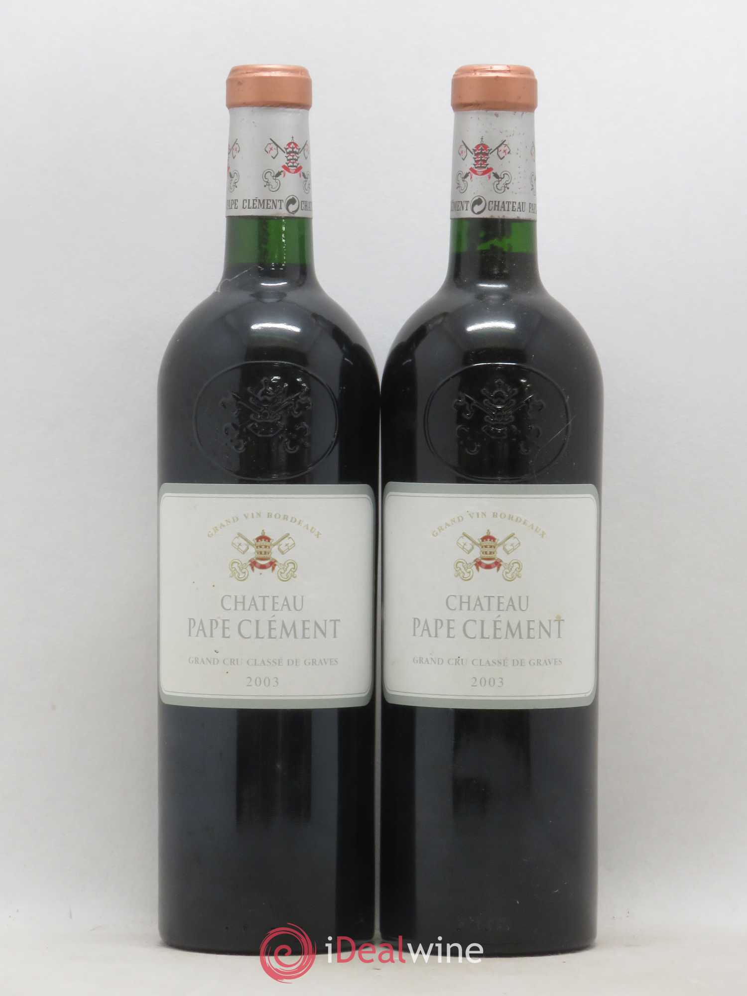 Château Pape Clément Cru Classé de Graves 2003 - Lot de 2 bouteilles - 0