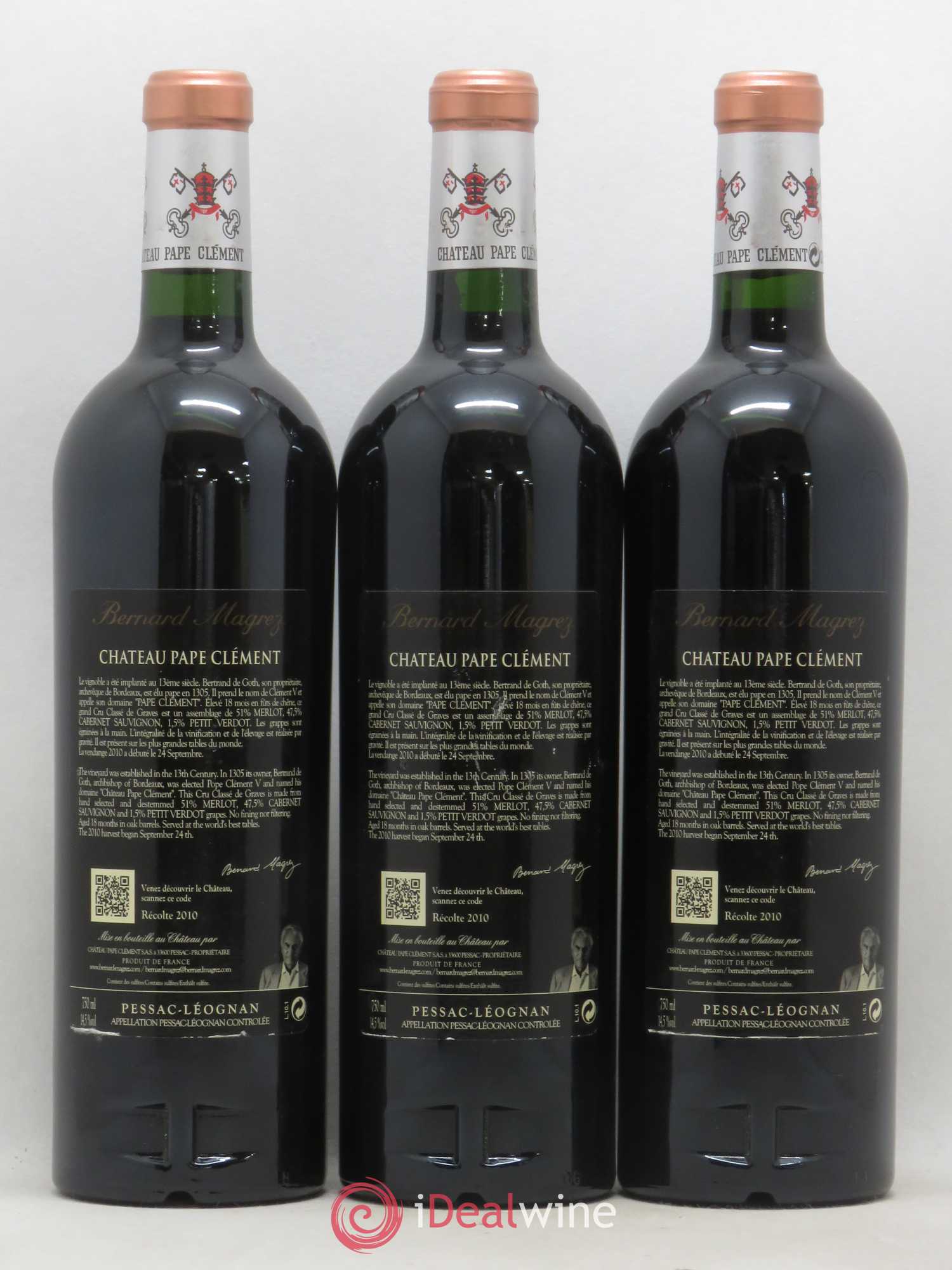 Château Pape Clément Cru Classé de Graves 2010 - Lot de 6 bouteilles - 2
