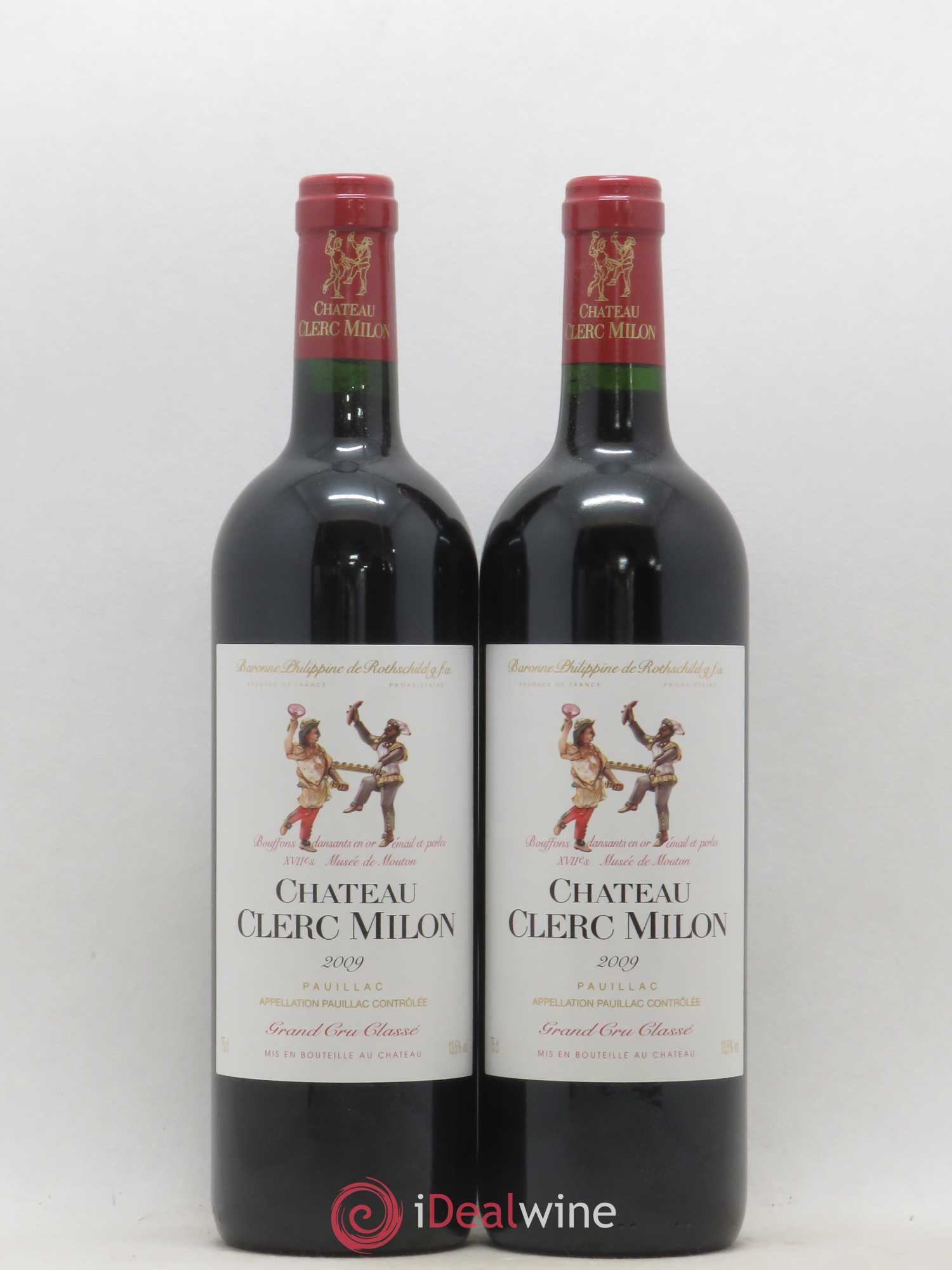 Château Clerc Milon 5ème Grand Cru Classé 2009 - Lot de 2 bouteilles - 0