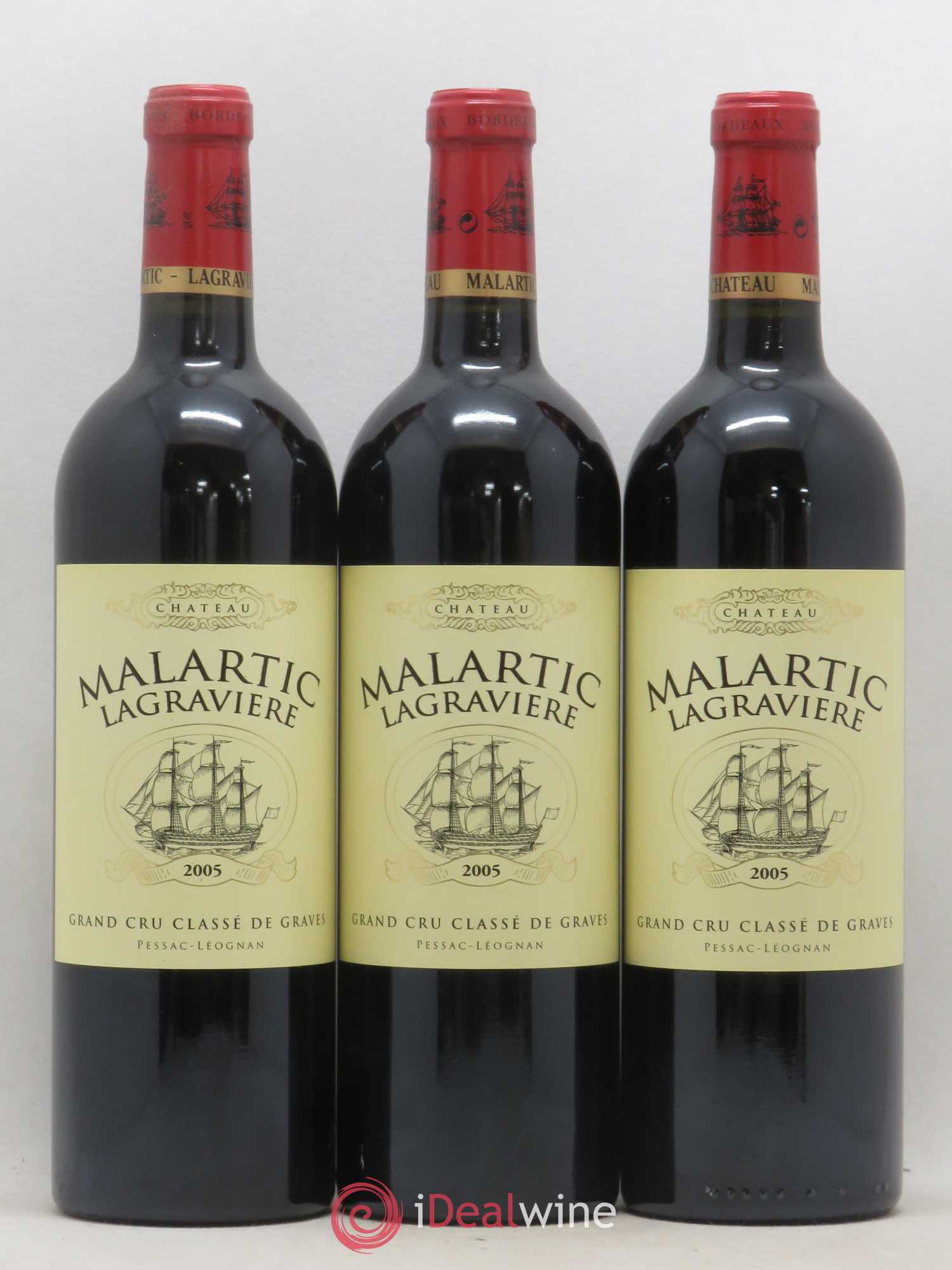 Château Malartic-Lagravière Cru Classé de Graves 2005 - Lot de 12 bouteilles - 1