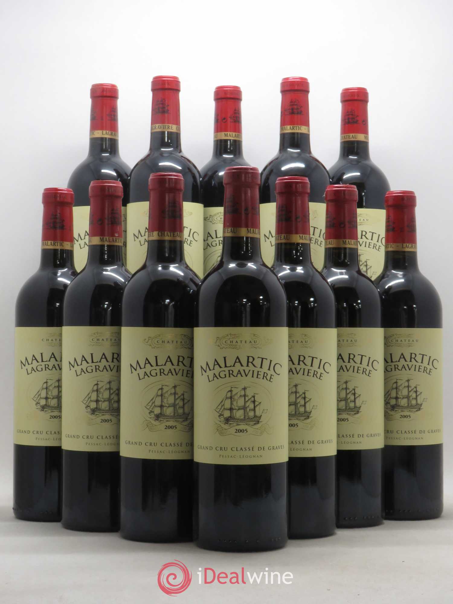 Château Malartic-Lagravière Cru Classé de Graves 2005 - Lot de 12 bouteilles - 0