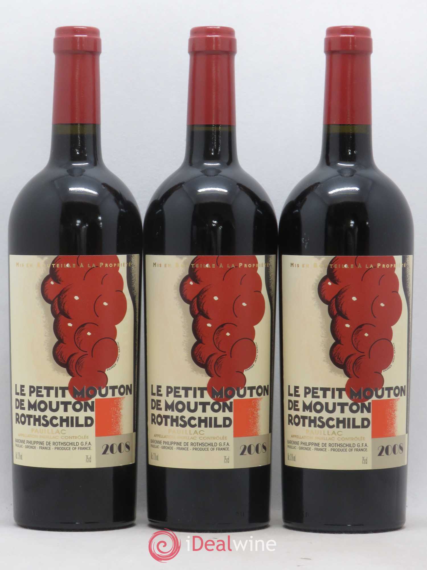 Petit Mouton Second Vin 2008 - Lot de 6 bouteilles - 3