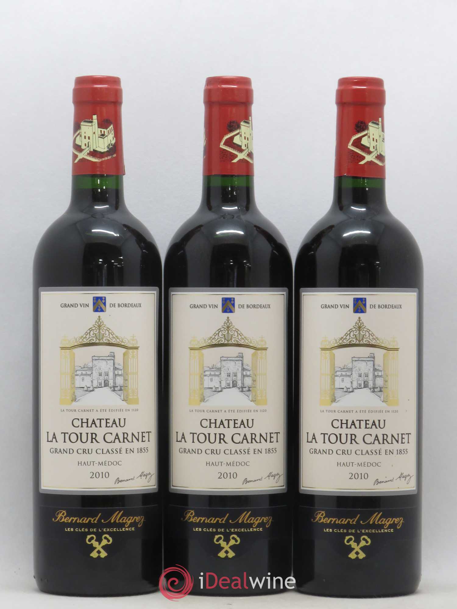 Château la Tour Carnet 4ème Grand Cru Classé 2010 - Lot de 6 bouteilles - 2