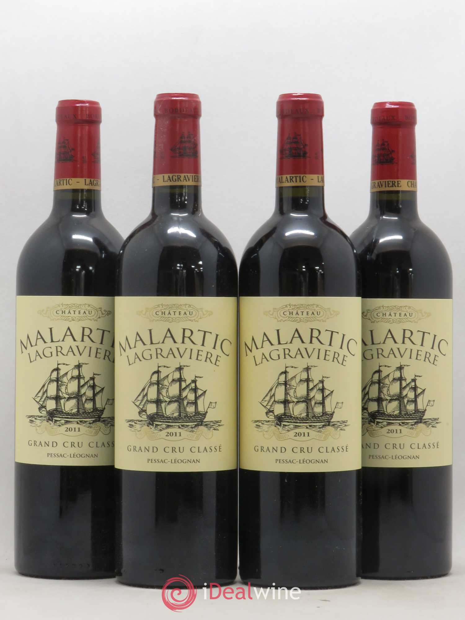 Château Malartic-Lagravière Cru Classé de Graves 2011 - Lot de 4 bouteilles - 0