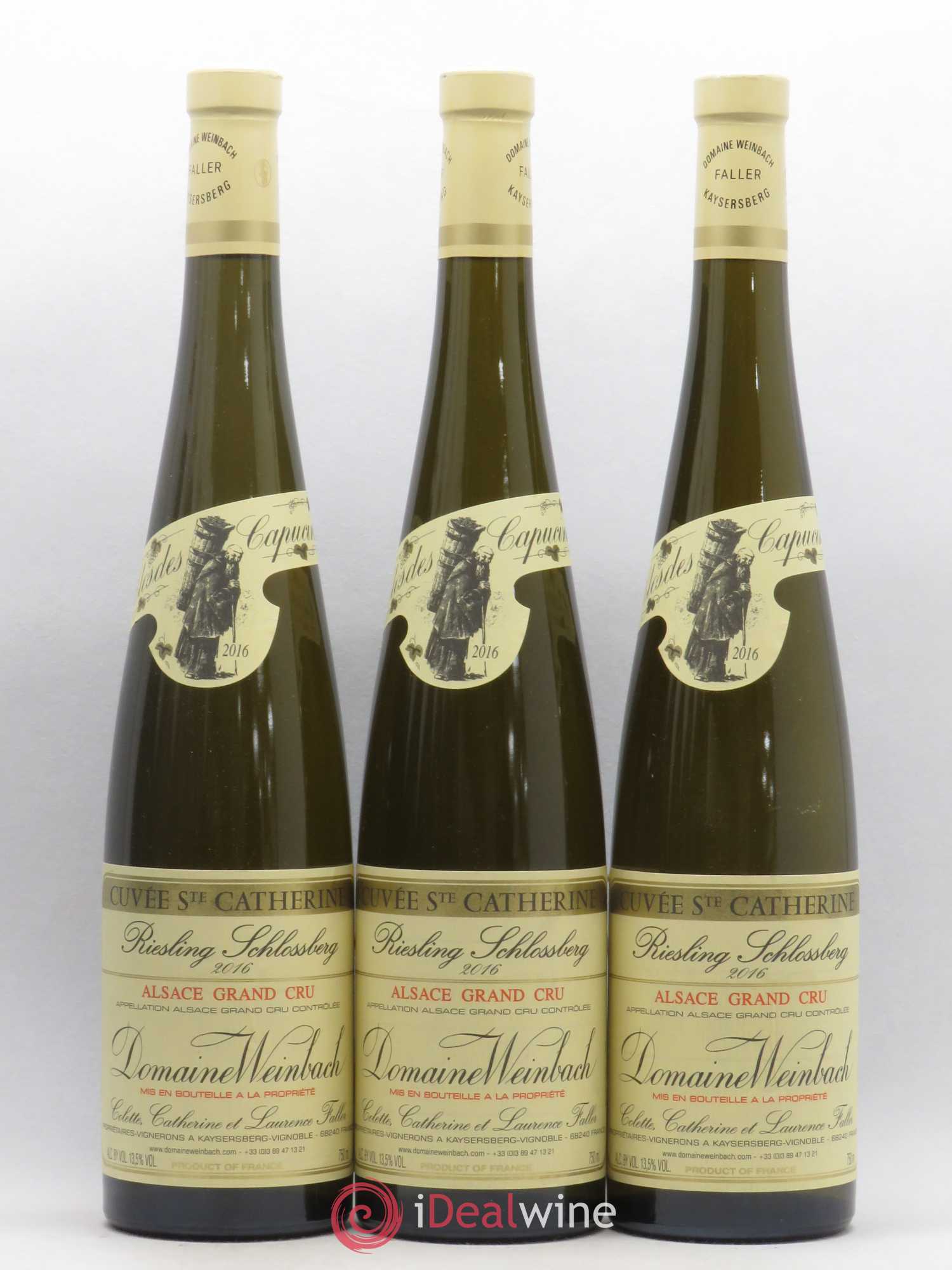Alsace Grand Cru Riesling Schlossberg Cuvée Sainte Catherine Weinbach (Domaine) 2016 - Lot de 3 bouteilles - 0