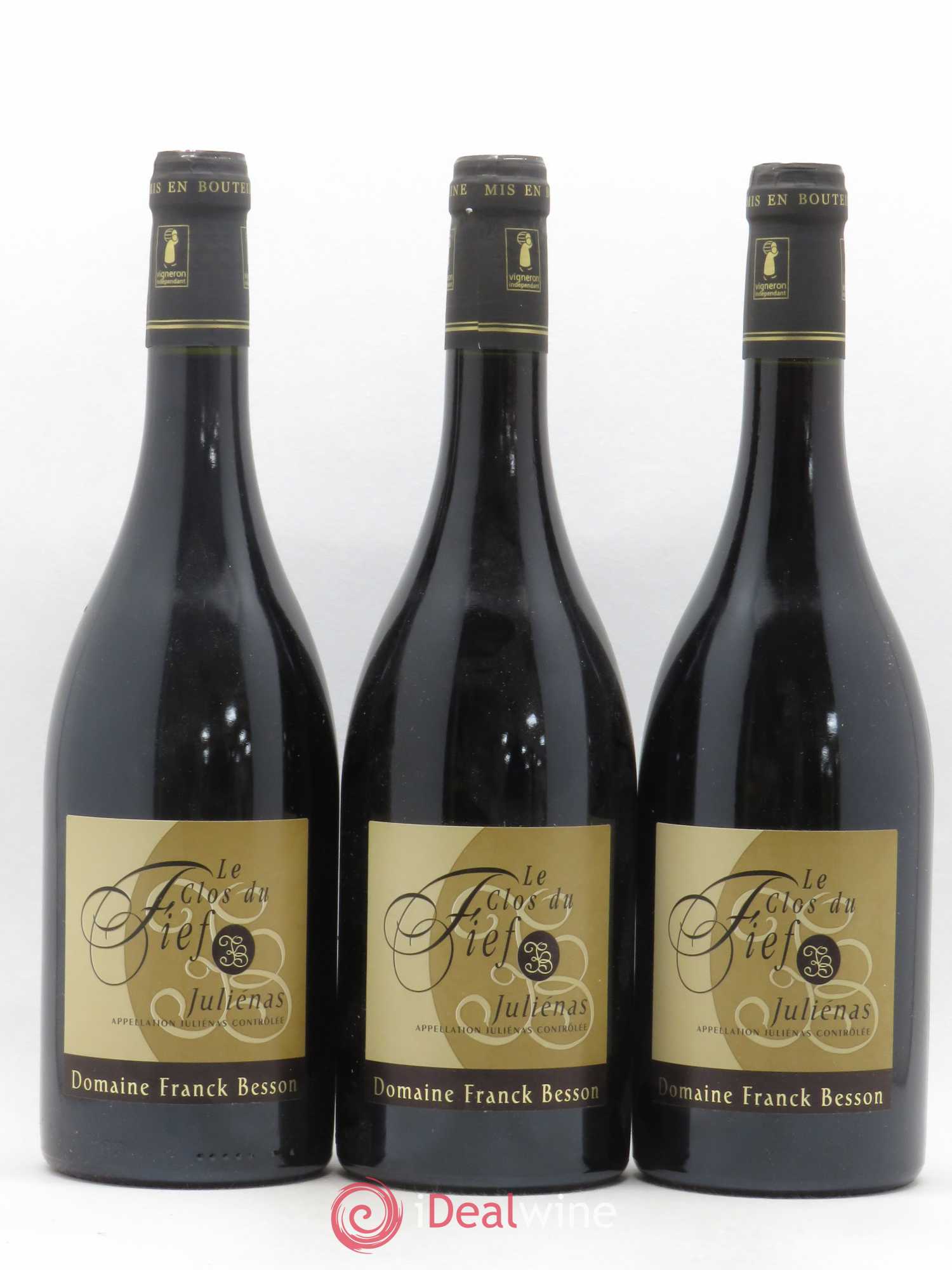 Juliénas Le Clos du Fief Domaine Franck Besson 2012 - Posten von 3 Flaschen - 0