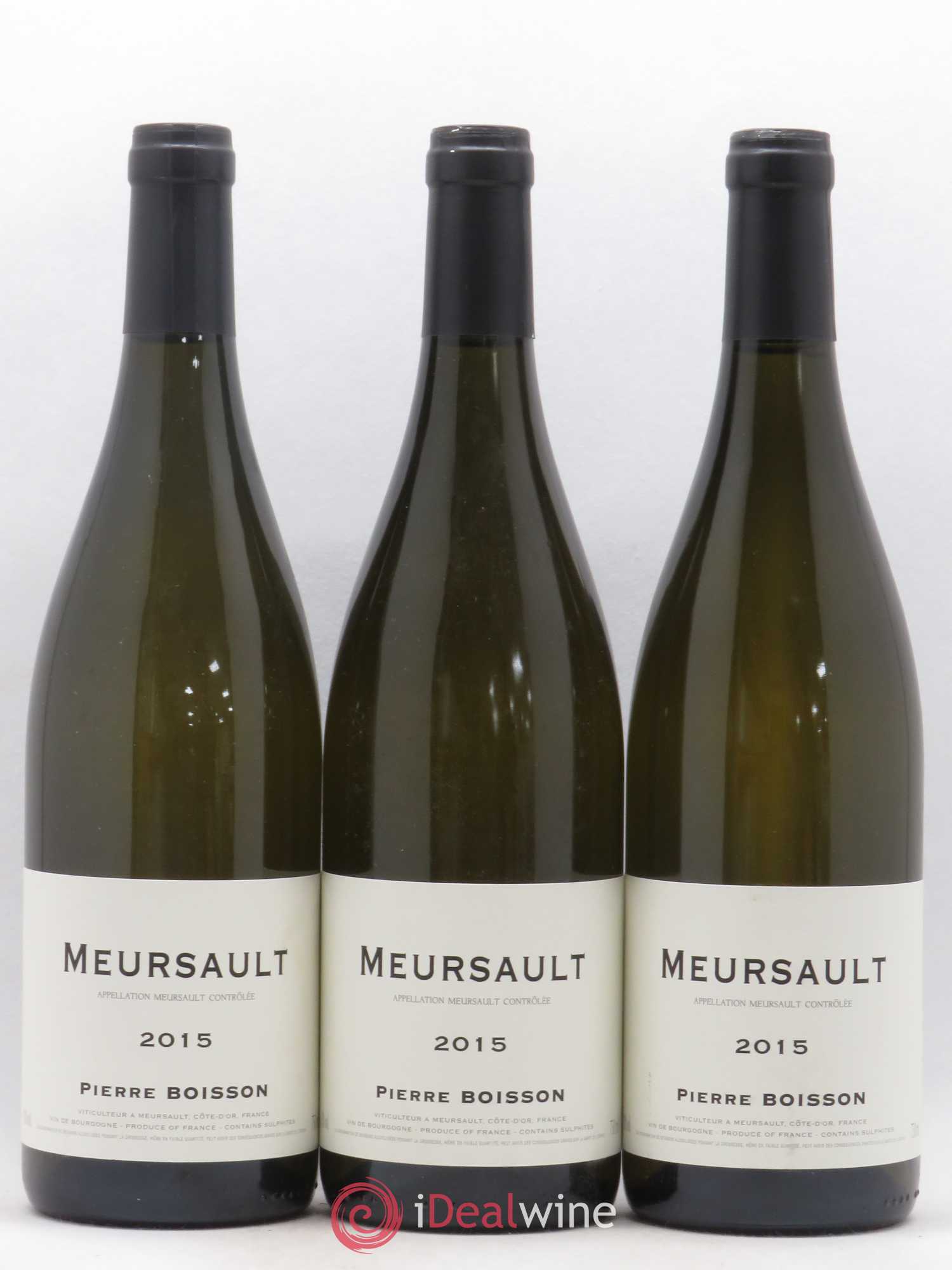 Meursault Pierre Boisson (Domaine) 2015 - Lot de 3 bouteilles - 0