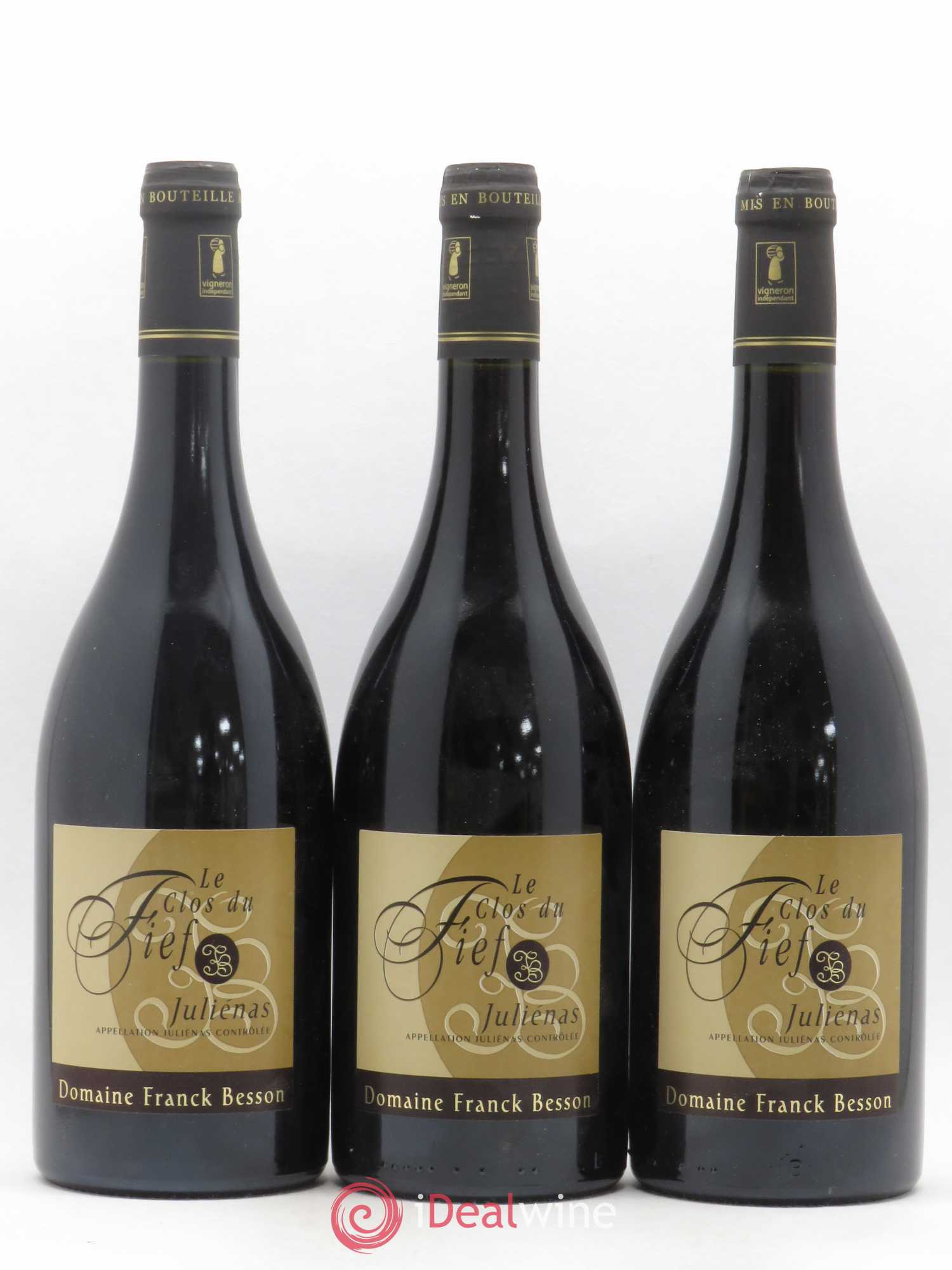 Juliénas Le Clos du Fief Domaine Franck Besson 2012 - Lot de 3 bouteilles - 0