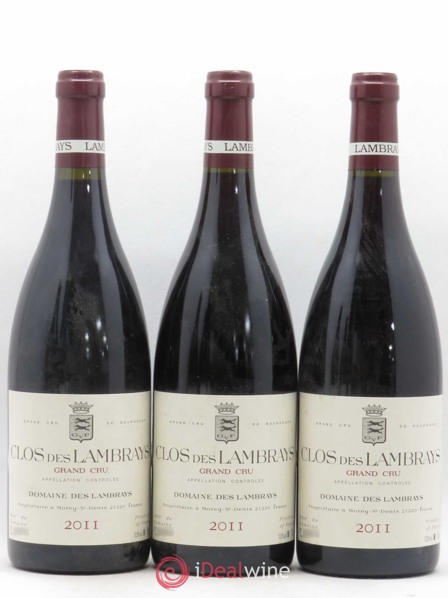 Clos des Lambrays Grand Cru Domaine des Lambrays 2011 - Lot de 3 bouteilles - 0
