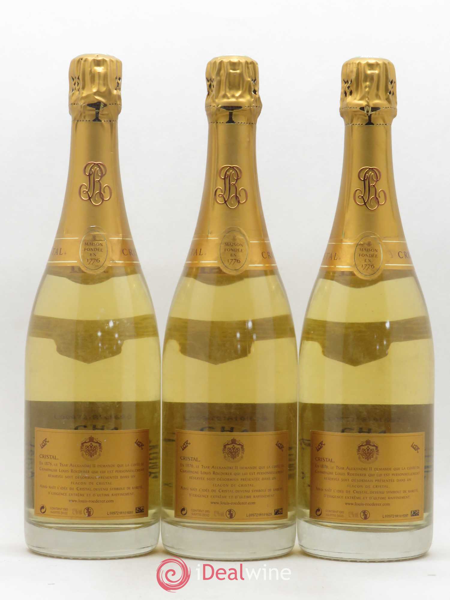 Cristal Louis Roederer 2006 - Lot de 3 bouteilles - 1
