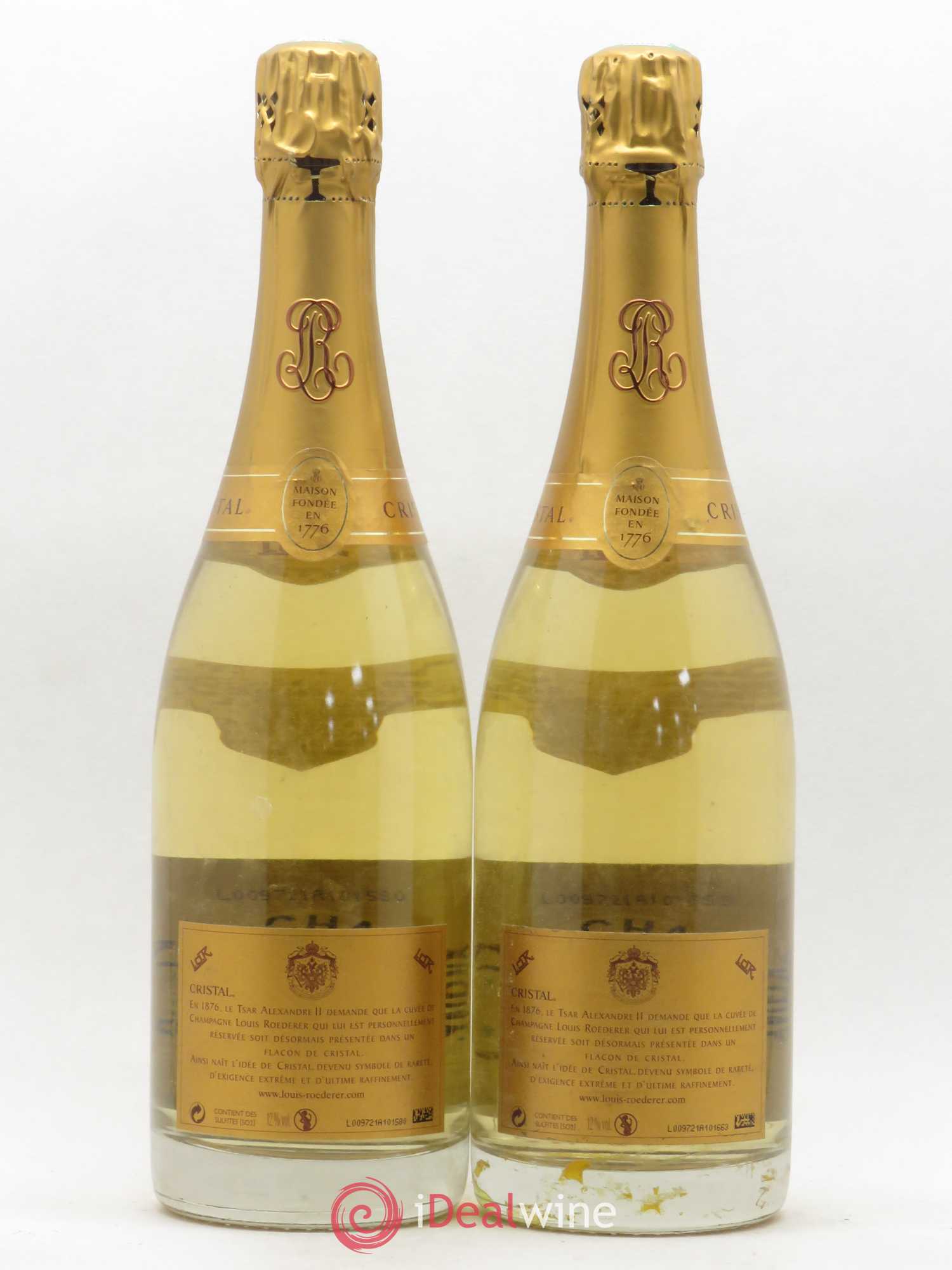 Cristal Louis Roederer 2006 - Lot de 2 bouteilles - 1