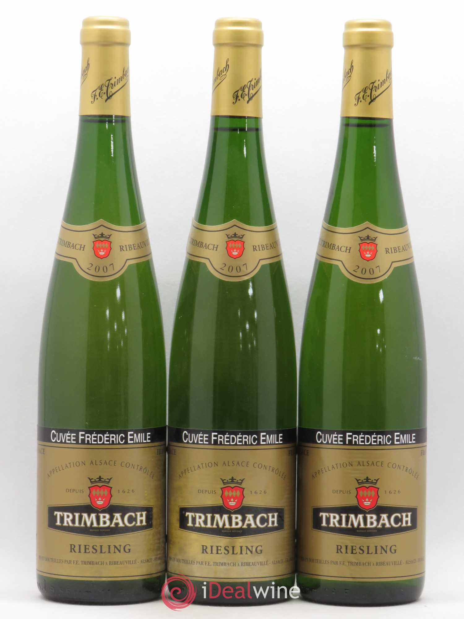 Alsace Riesling Cuvée Frédéric Emile Trimbach (Domaine) 2007 - Lot de 3 bouteilles - 0