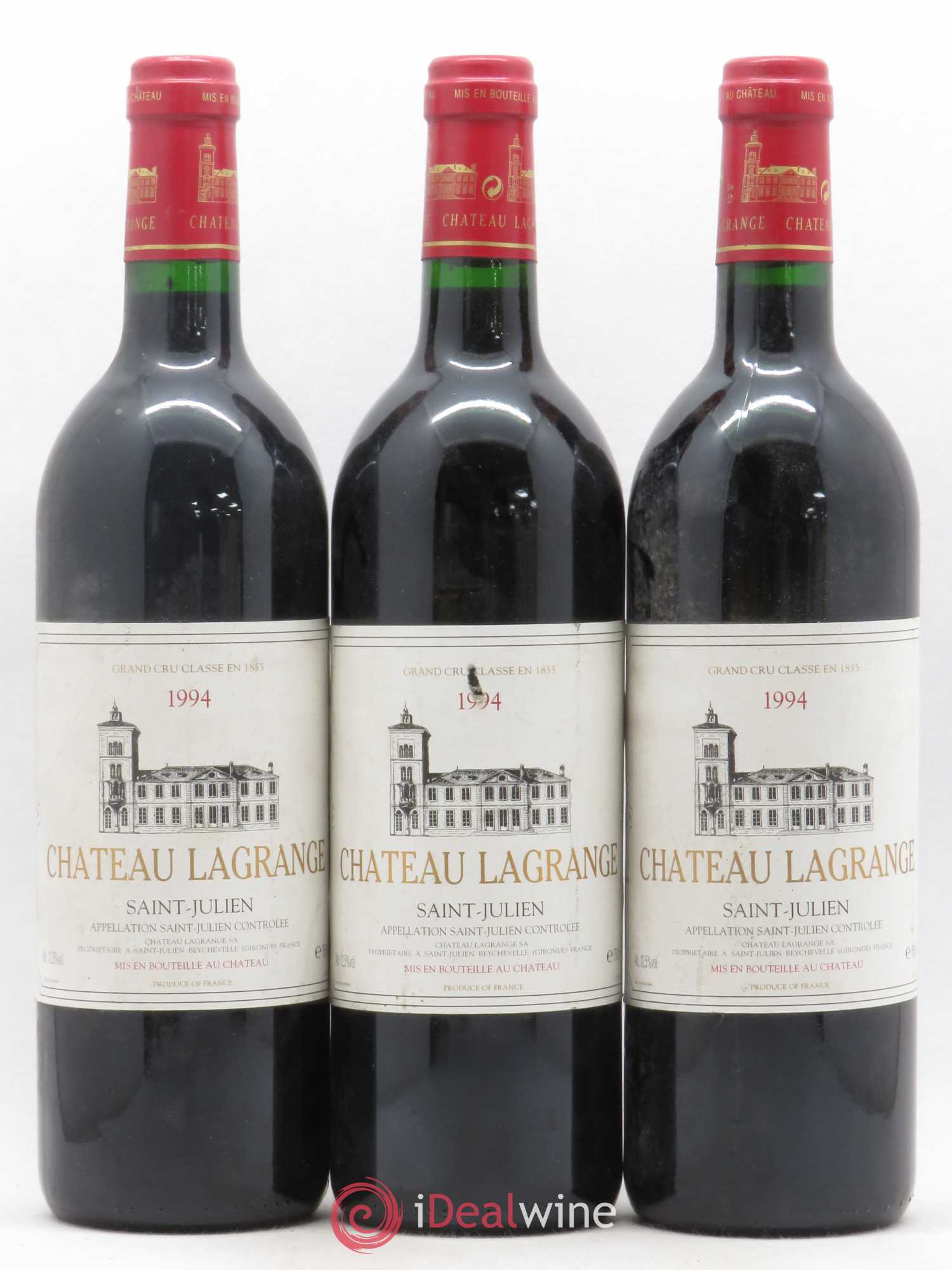 Château Lagrange 3ème Grand Cru Classé 1994 - Lot de 3 bouteilles - 0