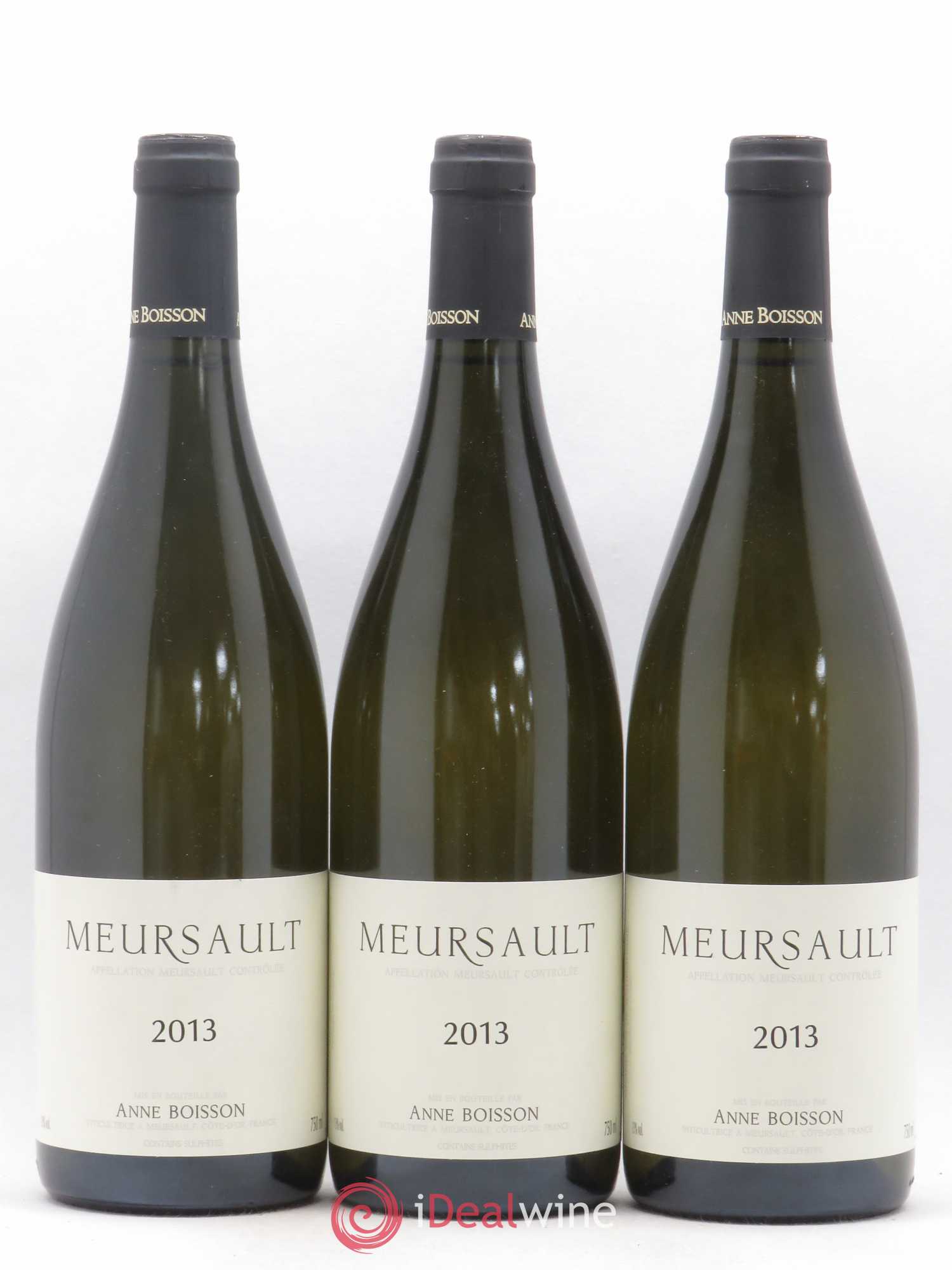 Meursault Anne Boisson 2013 - Lot de 3 bouteilles - 0