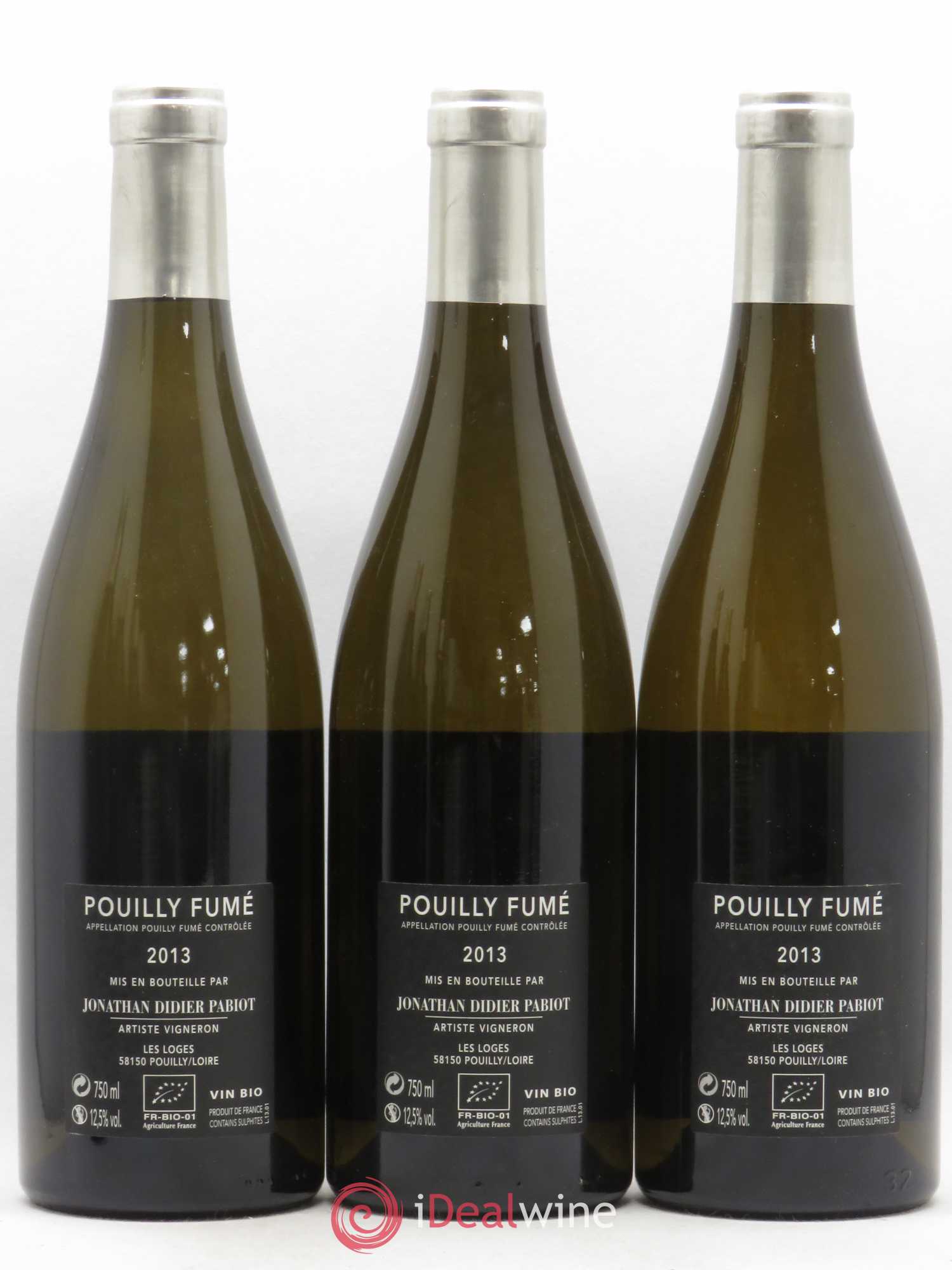 Pouilly-Fumé Luminance (anciennement Prédilection) Jonathan Didier Pabiot 2013 - Lot de 3 bouteilles - 1