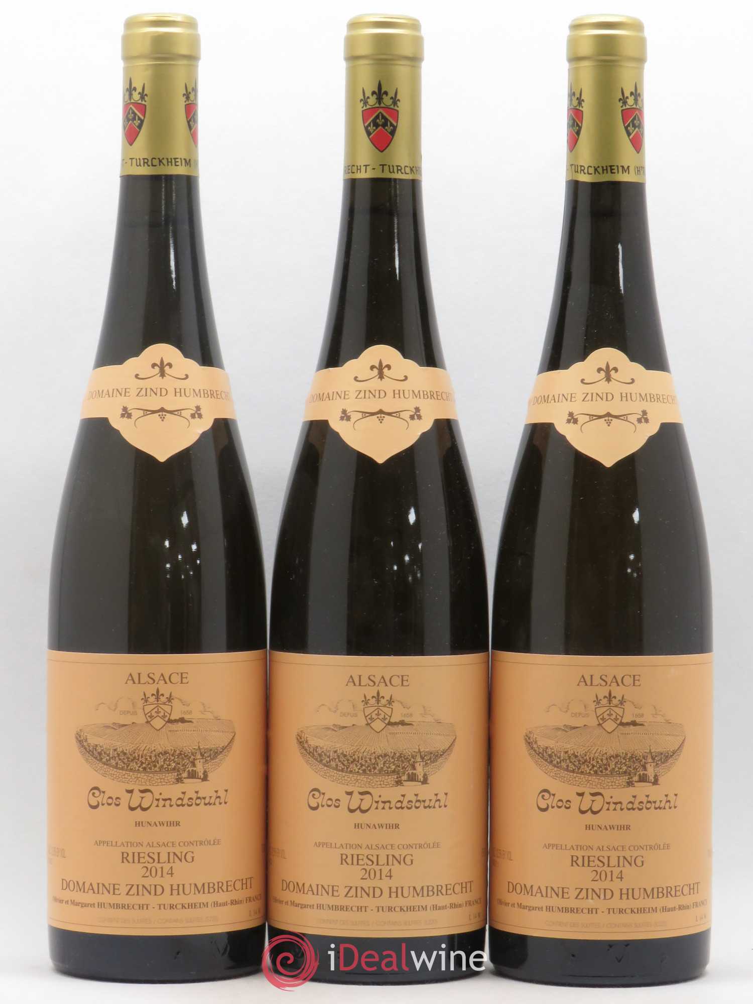 Alsace Riesling Clos Windsbuhl Zind-Humbrecht (Domaine) 2014 - Lot de 3 bouteilles - 0