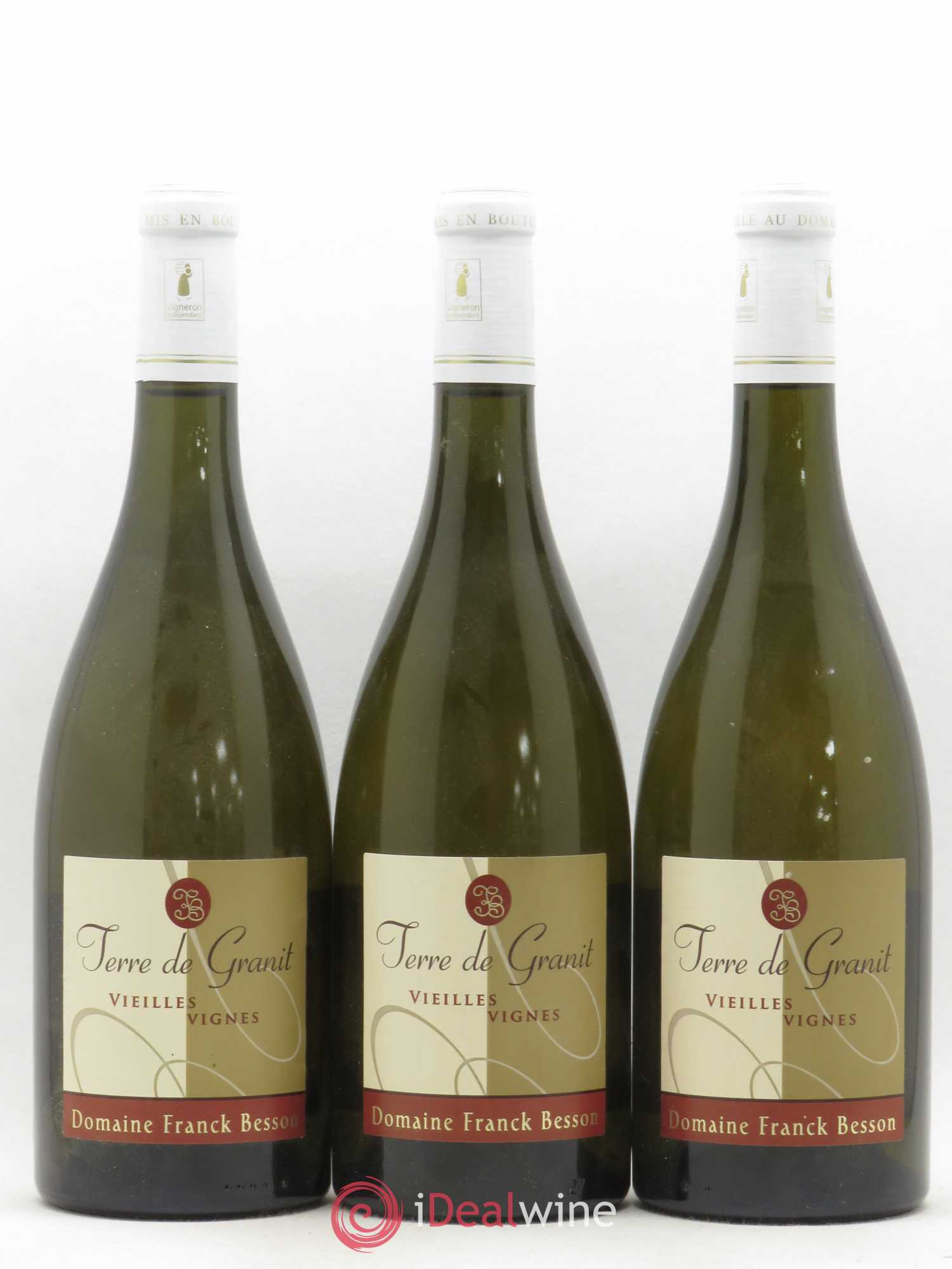 Vin de France Cuvée réserve Note Blanche Terre de Granit Vieilles vignes Domaine Franck Besson - Posten von 3 Flaschen - 0