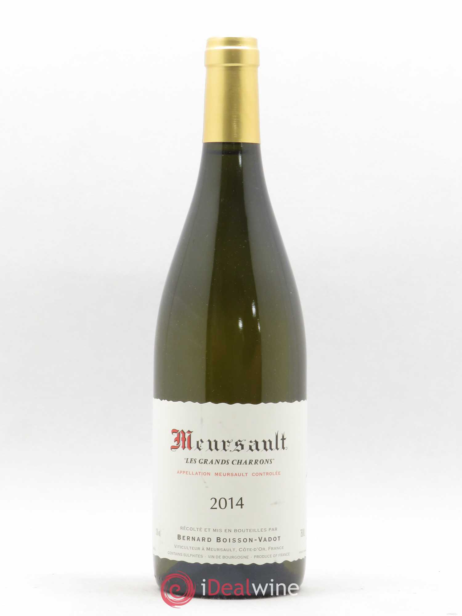 Meursault Les Grands Charrons Boisson-Vadot (Domaine) 2014 - Lot de 1 bouteille - 0
