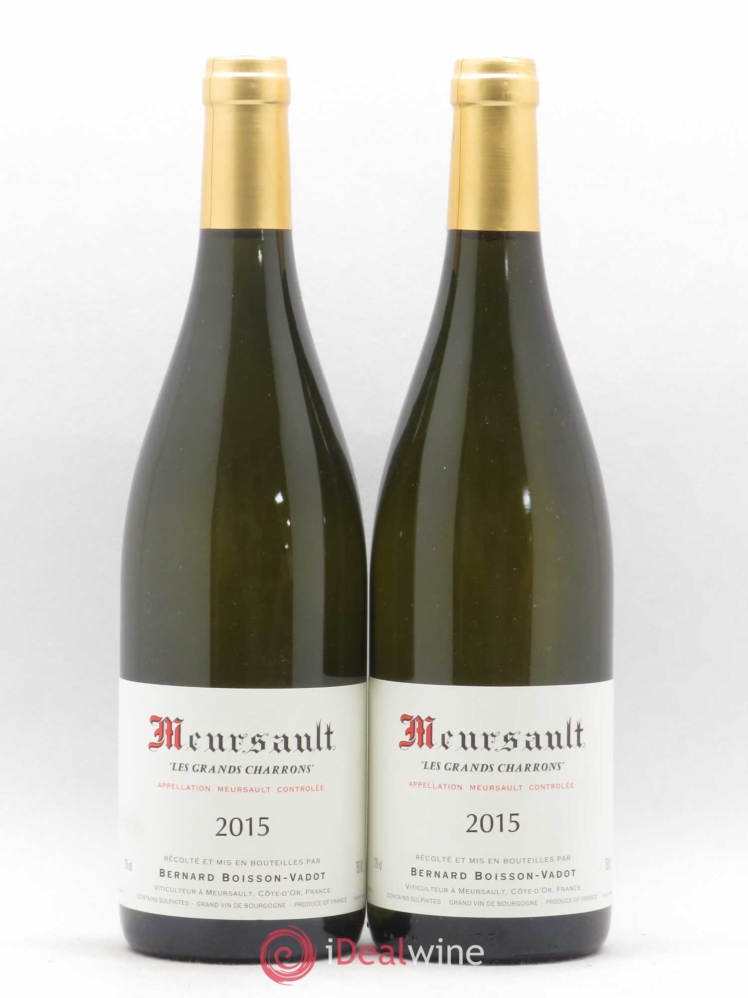 Meursault Les Grands Charrons Boisson-Vadot (Domaine) 2015 - Lot de 2 bouteilles - 0