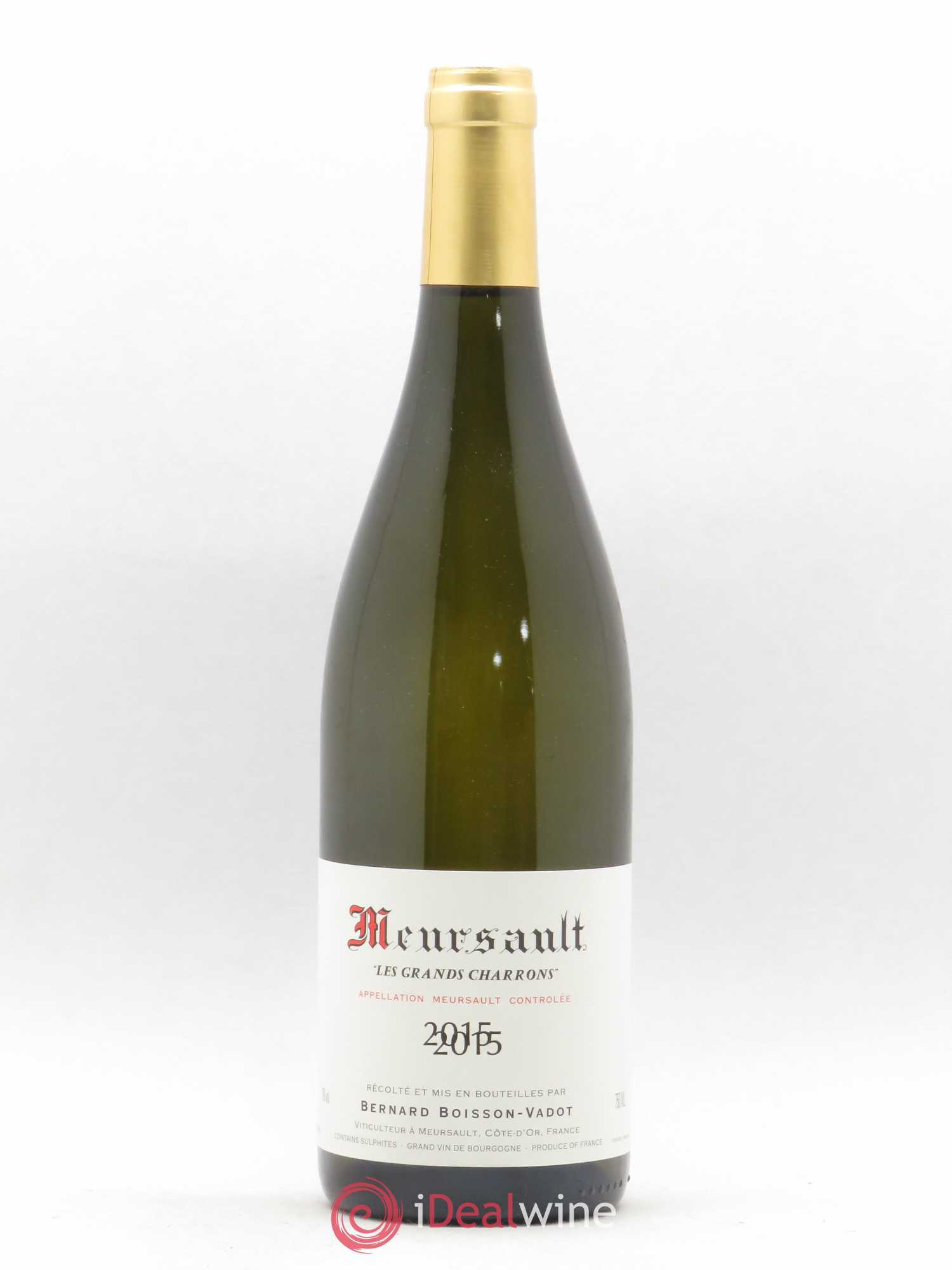 Meursault Les Grands Charrons Boisson-Vadot (Domaine) 2015 - Lot de 1 bouteille - 0